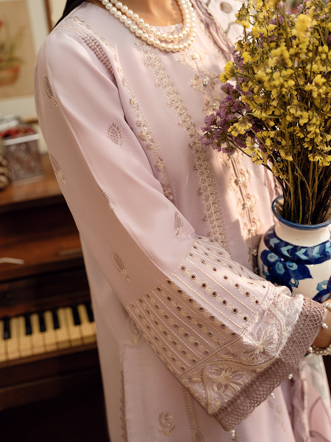 Izel | Dastak Luxury Lawn | GUL by Izel - Designer Dress - Type: Ladies Clothes - Available at Libayah - 100% Original