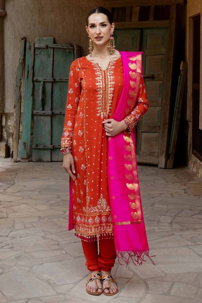 Gul Ahmed | Eid Collection | FE-42078 by Gul Ahmed - Designer Dress - Type: Ladies Clothes - Available at Libayah - 100% Original