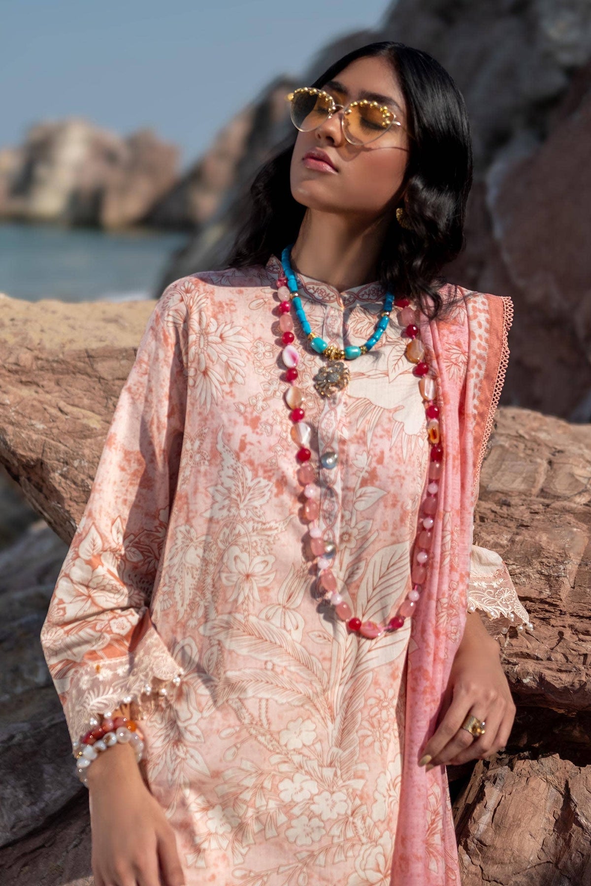 Sana Safinaz | Mahay Spring 24 | H241-009B-2DD by Sana Safinaz - Designer Dress - Type: Ladies Clothes - Available at Libayah - 100% Original