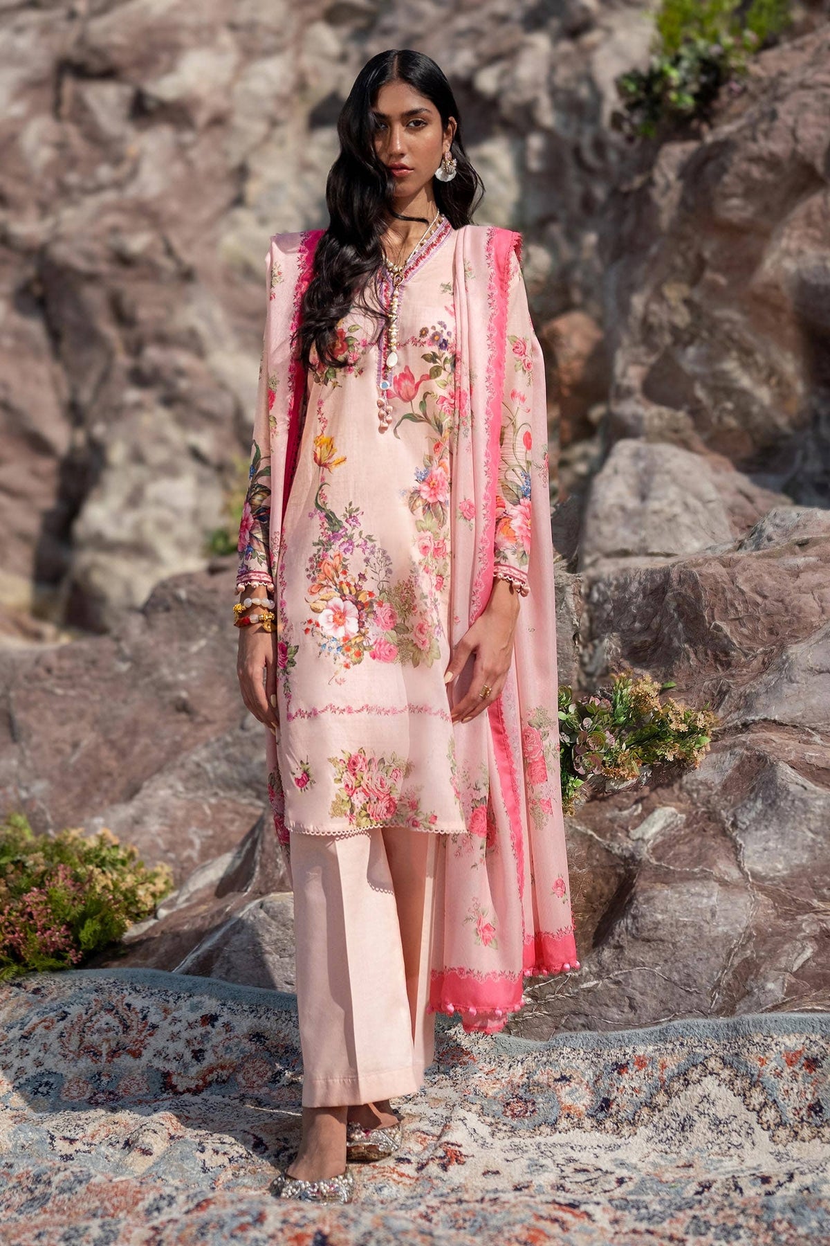Sana Safinaz | Mahay Spring 24 | H241-026A-3CS by Sana Safinaz - Designer Dress - Type: Ladies Clothes - Available at Libayah - 100% Original