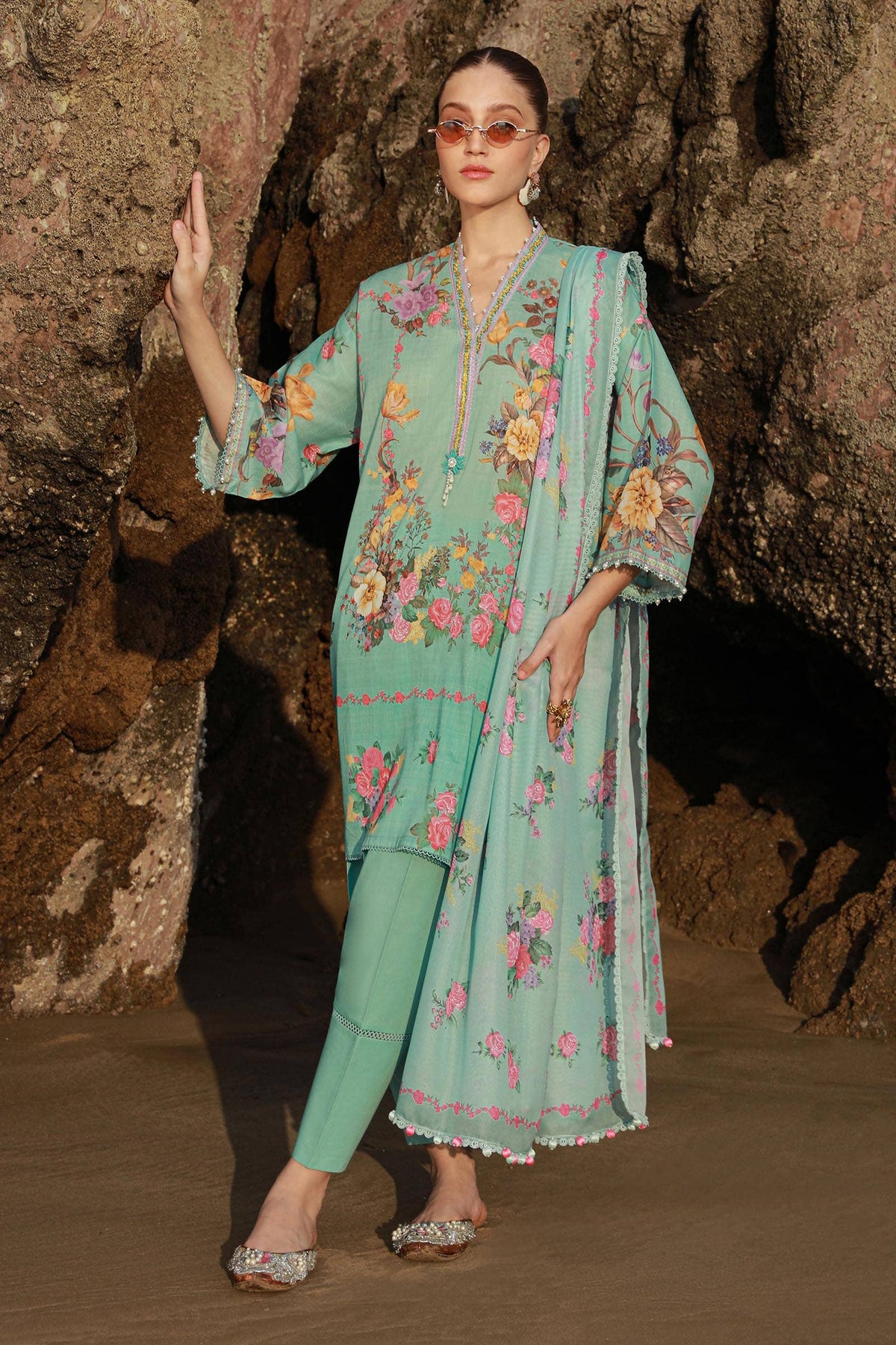 Sana Safinaz | Mahay Spring 24 | H241-026B-3CS by Sana Safinaz - Designer Dress - Type: Ladies Clothes - Available at Libayah - 100% Original