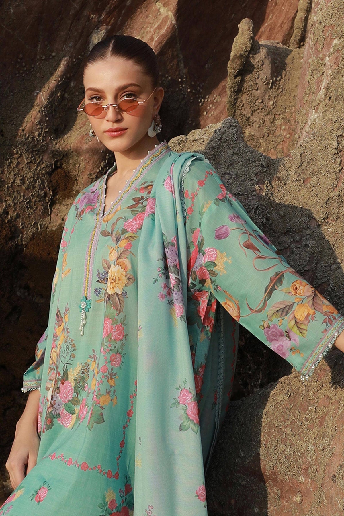 Sana Safinaz | Mahay Spring 24 | H241-026B-3CS by Sana Safinaz - Designer Dress - Type: Ladies Clothes - Available at Libayah - 100% Original