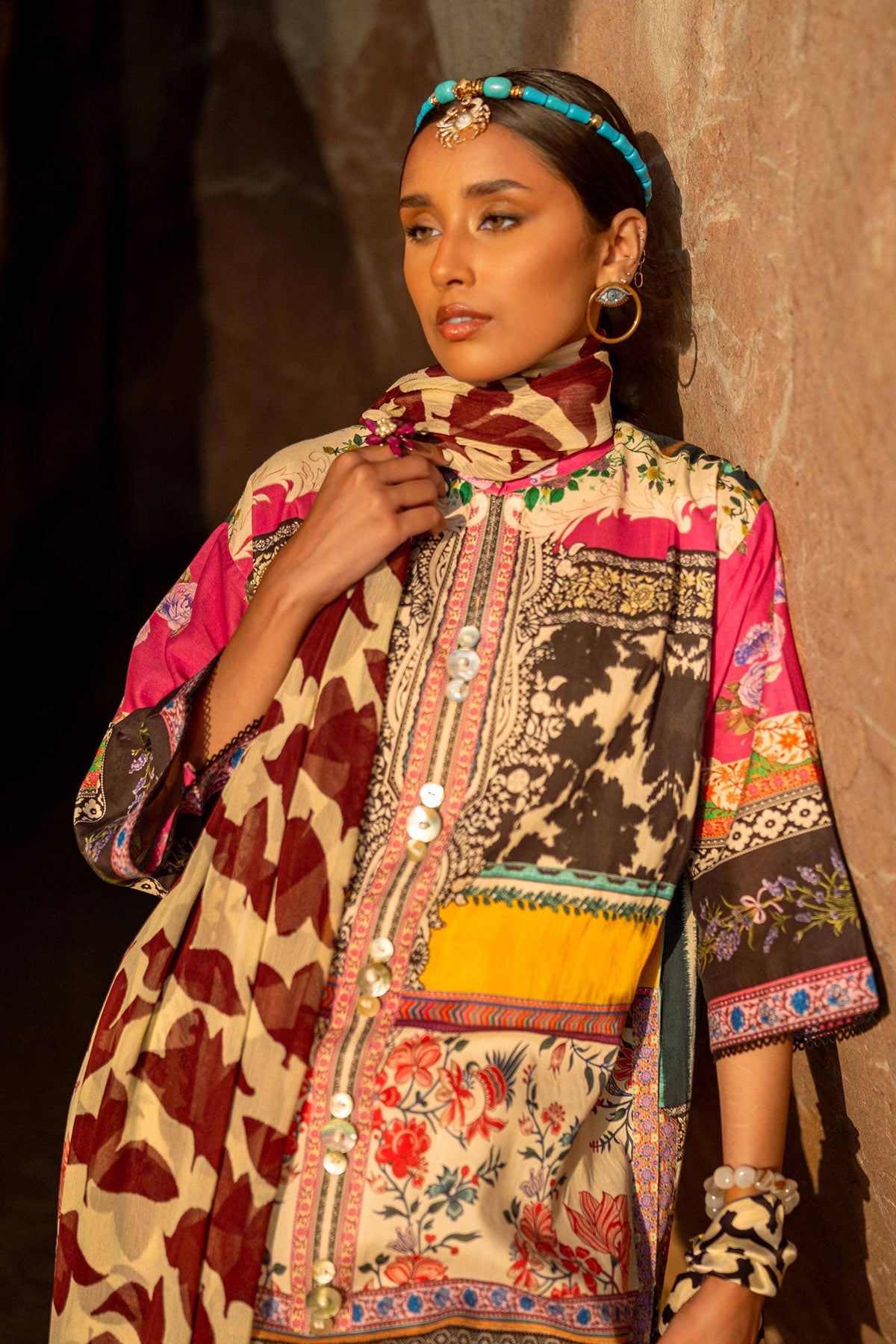 Sana Safinaz | Mahay Spring 24 | H241-027A-2I by Sana Safinaz - Designer Dress - Type: Ladies Clothes - Available at Libayah - 100% Original