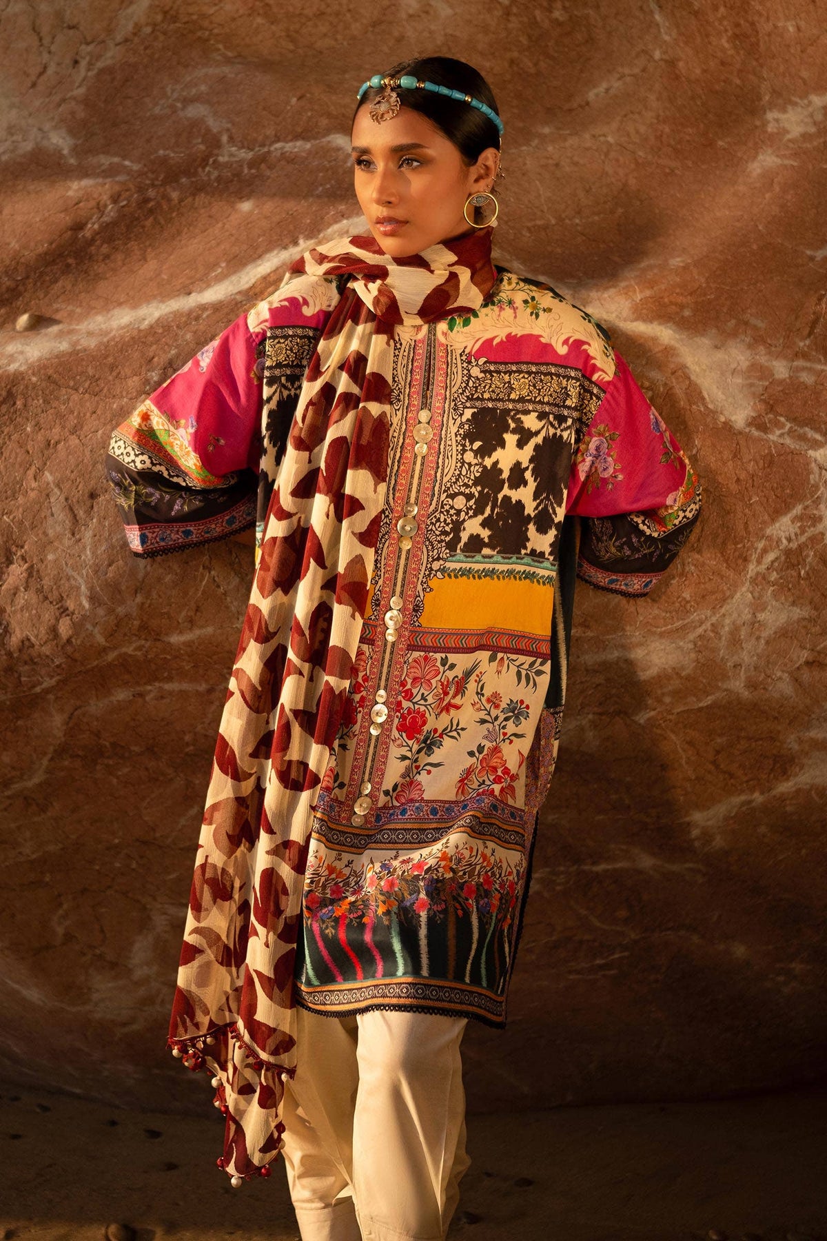 Sana Safinaz | Mahay Spring 24 | H241-027A-2I by Sana Safinaz - Designer Dress - Type: Ladies Clothes - Available at Libayah - 100% Original