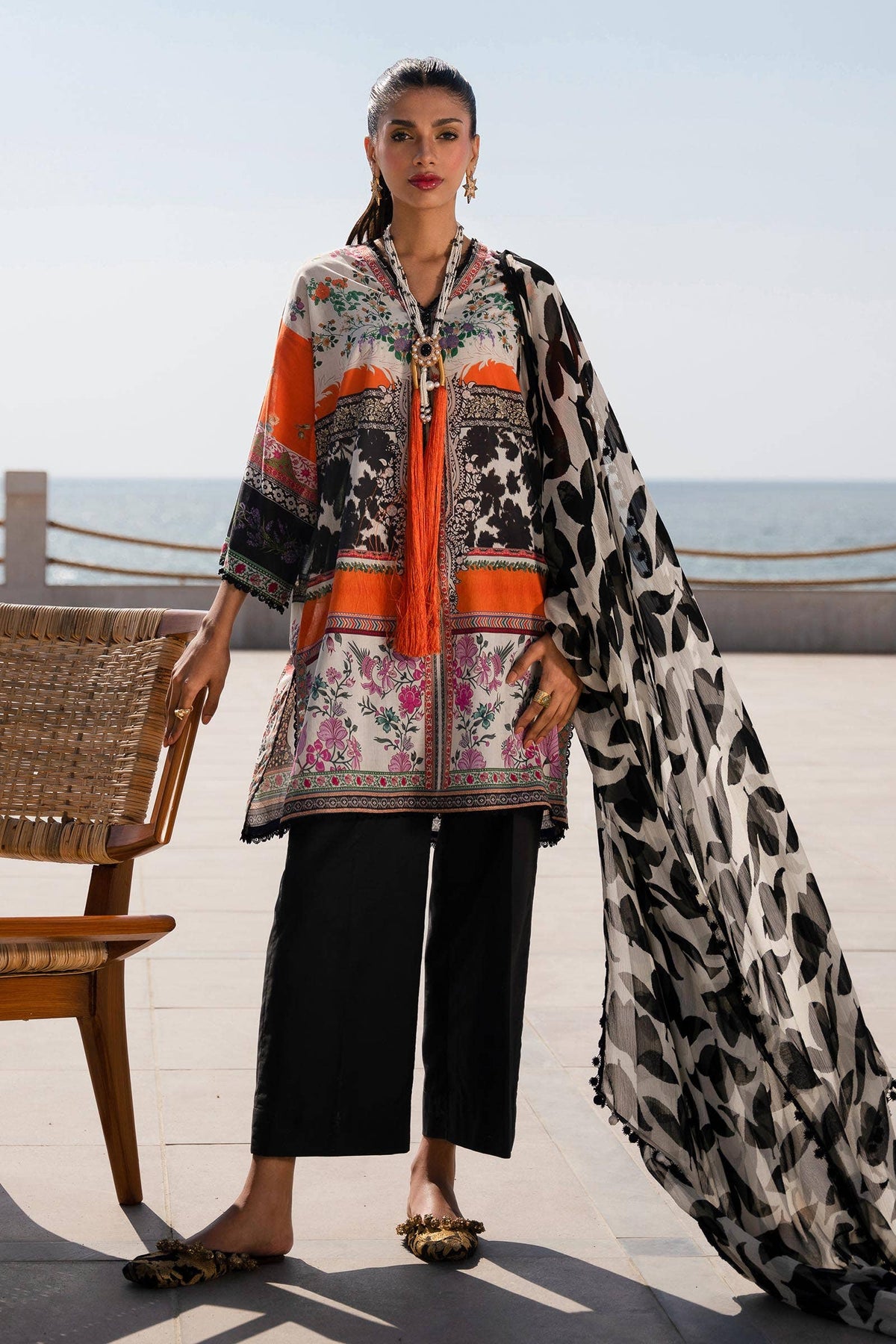 Sana Safinaz | Mahay Spring 24 | H241-027B-2I by Sana Safinaz - Designer Dress - Type: Ladies Clothes - Available at Libayah - 100% Original