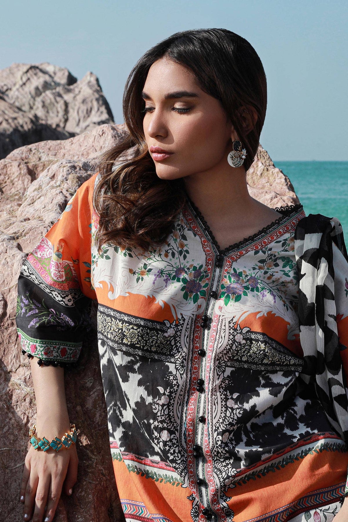 Sana Safinaz | Mahay Spring 24 | H241-027B-2I by Sana Safinaz - Designer Dress - Type: Ladies Clothes - Available at Libayah - 100% Original