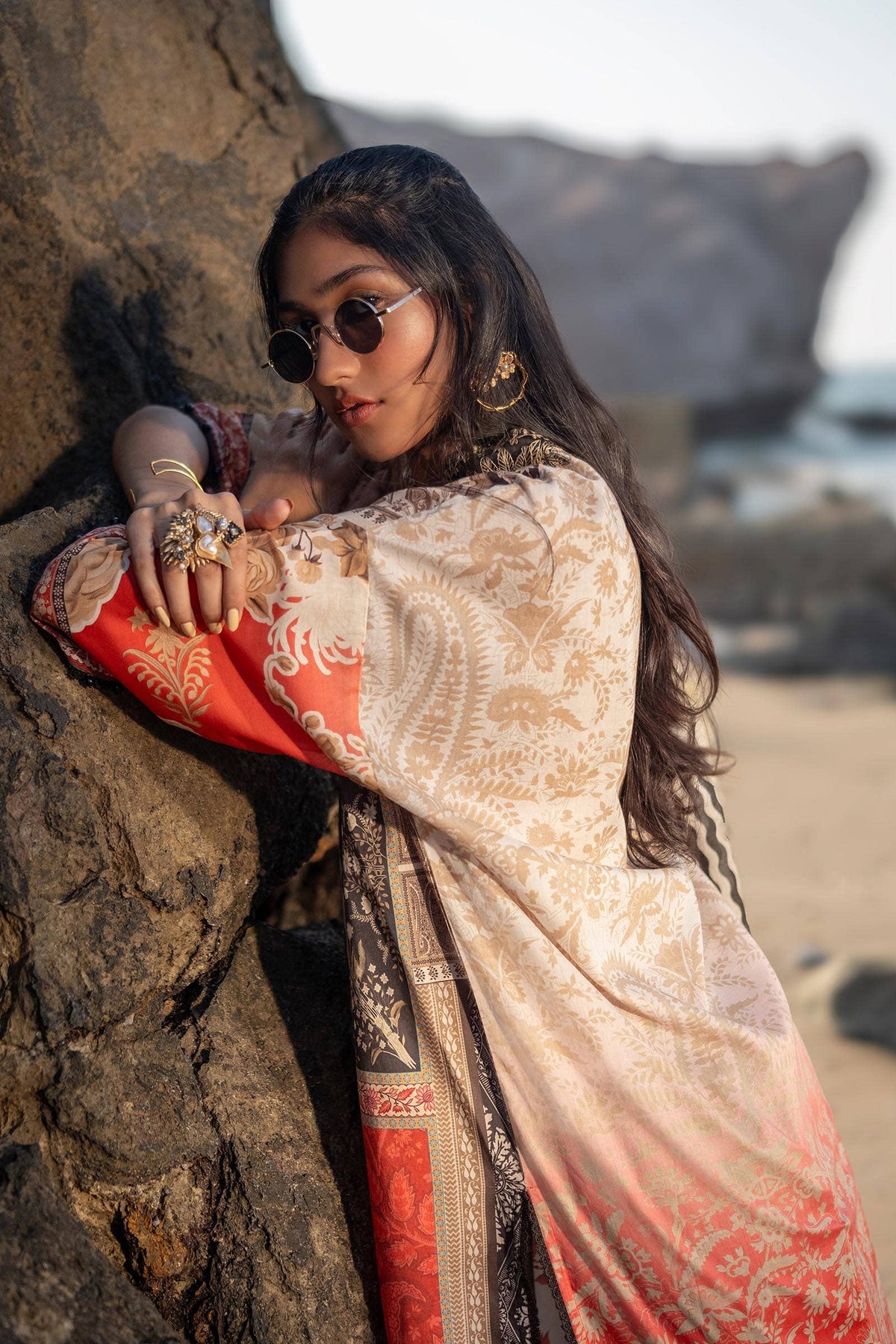 Sana Safinaz | Mahay Spring 24 | H241-028A-2BG by Sana Safinaz - Designer Dress - Type: Ladies Clothes - Available at Libayah - 100% Original