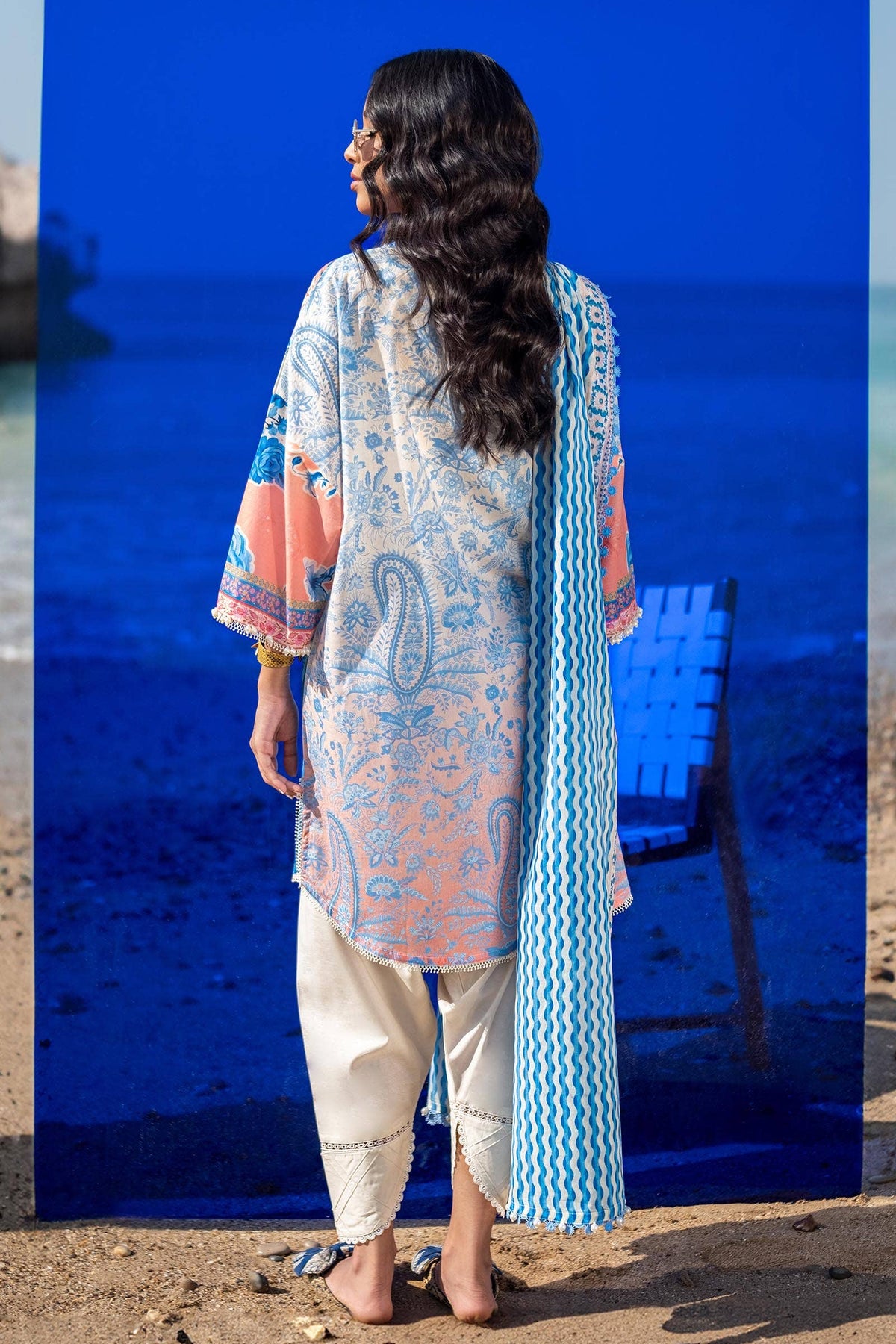Sana Safinaz | Mahay Spring 24 | H241-028B-2BG by Sana Safinaz - Designer Dress - Type: Ladies Clothes - Available at Libayah - 100% Original