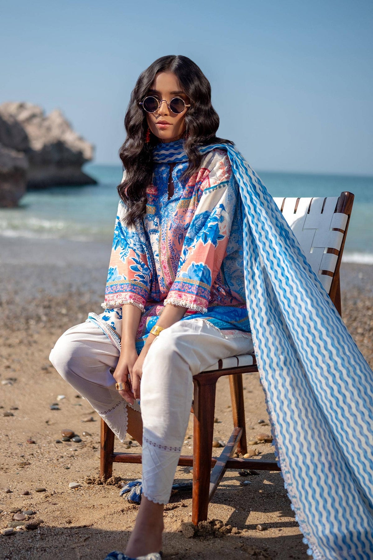 Sana Safinaz | Mahay Spring 24 | H241-028B-2BG by Sana Safinaz - Designer Dress - Type: Ladies Clothes - Available at Libayah - 100% Original
