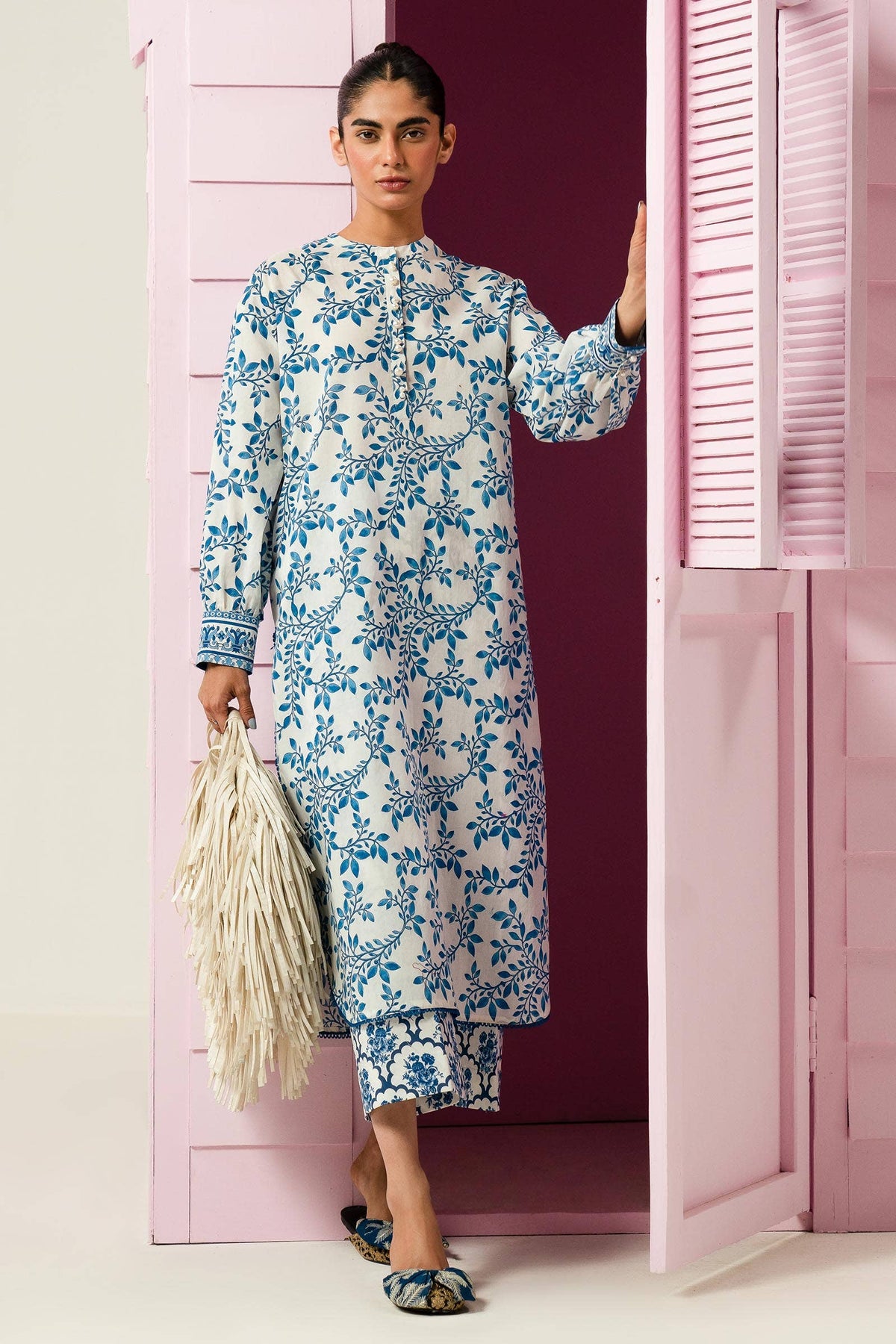 Sana Safinaz | Mahay Summer Lawn 24 | S-46 by Sana Safinaz - Designer Dress - Type: Ladies Clothes - Available at Libayah - 100% Original