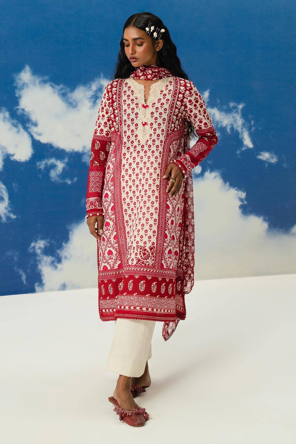 Sana Safinaz | Mahay Summer Lawn 24 | S-44 by Sana Safinaz - Designer Dress - Type: Ladies Clothes - Available at Libayah - 100% Original