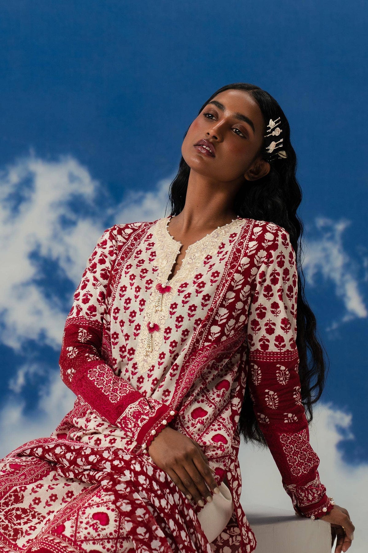 Sana Safinaz | Mahay Summer Lawn 24 | S-44 by Sana Safinaz - Designer Dress - Type: Ladies Clothes - Available at Libayah - 100% Original