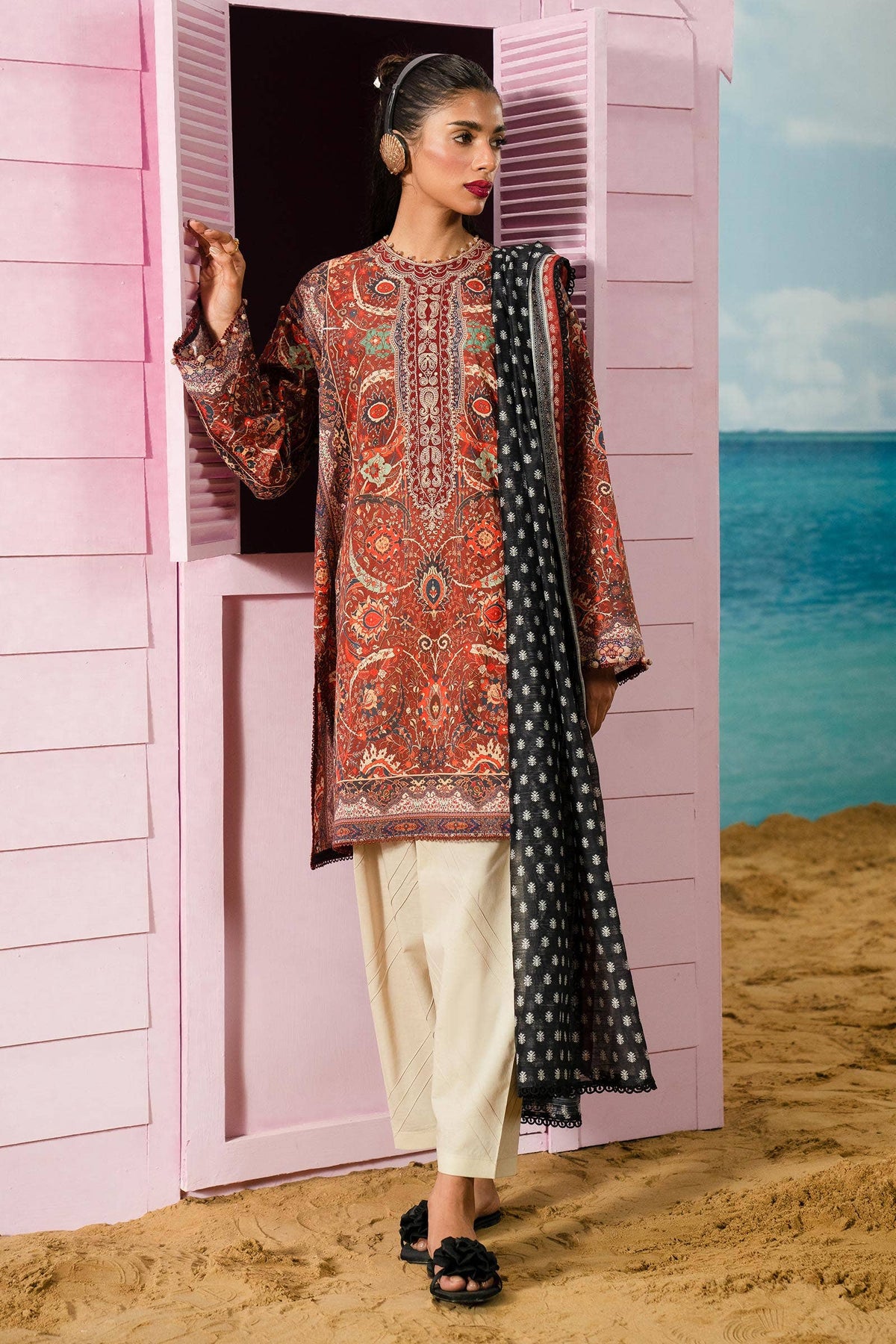 Sana Safinaz | Mahay Summer Lawn 24 | S-42 by Sana Safinaz - Designer Dress - Type: Ladies Clothes - Available at Libayah - 100% Original