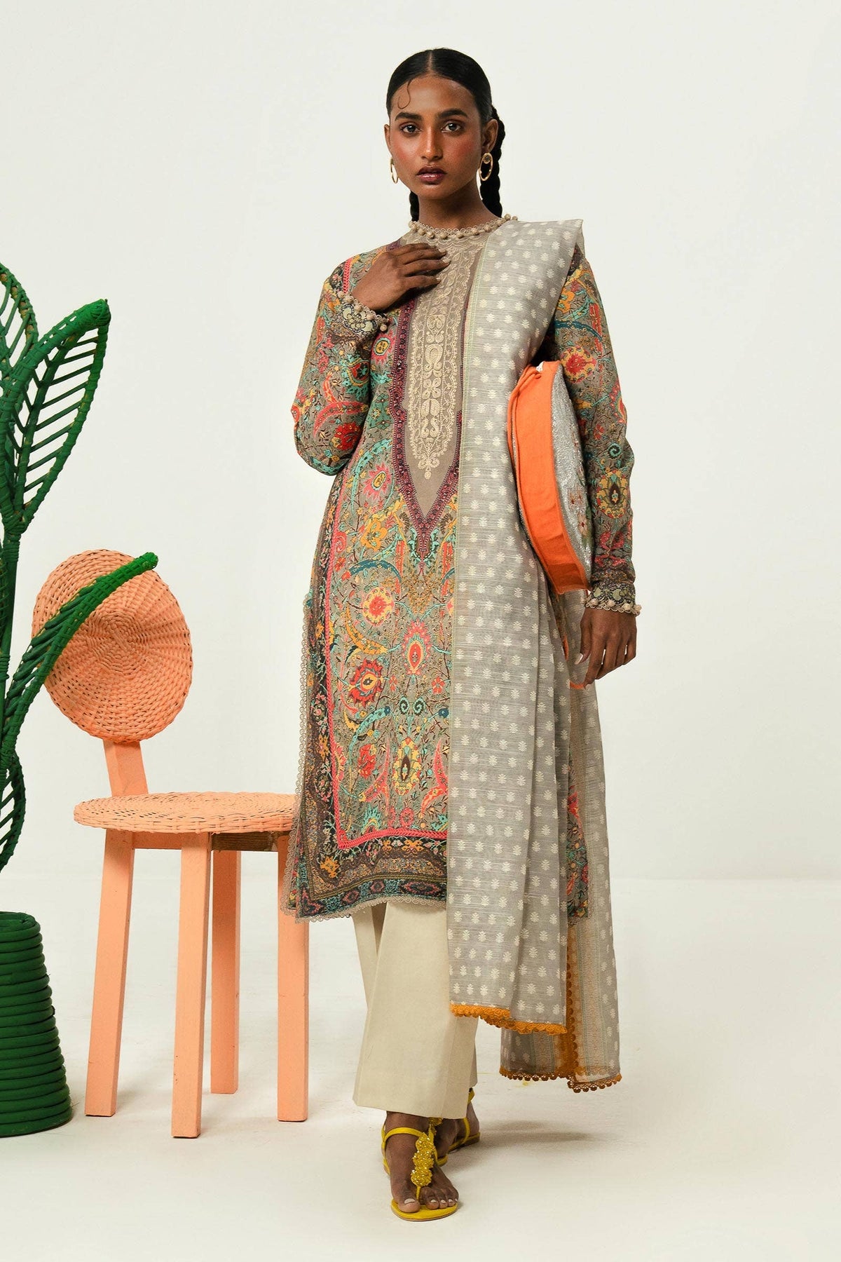 Sana Safinaz | Mahay Summer Lawn 24 | S-41 by Sana Safinaz - Designer Dress - Type: Ladies Clothes - Available at Libayah - 100% Original