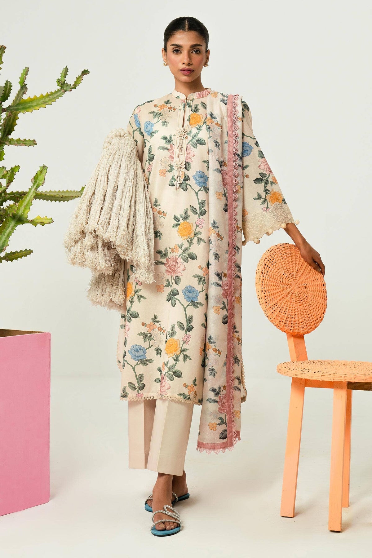 Sana Safinaz | Mahay Summer Lawn 24 | S-40 by Sana Safinaz - Designer Dress - Type: Ladies Clothes - Available at Libayah - 100% Original