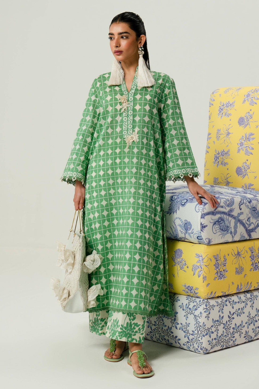Sana Safinaz | Mahay Summer Lawn 24 | S-37 by Sana Safinaz - Designer Dress - Type: Ladies Clothes - Available at Libayah - 100% Original