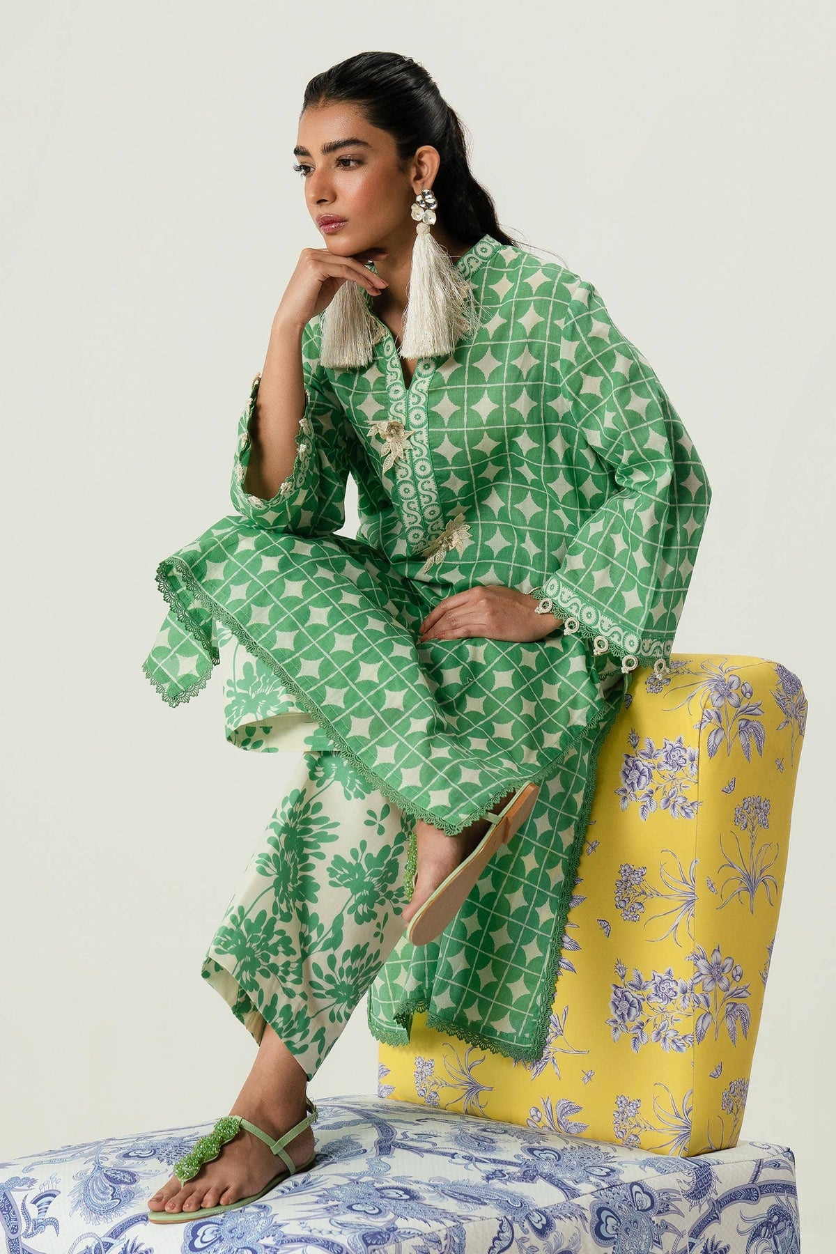 Sana Safinaz | Mahay Summer Lawn 24 | S-37 by Sana Safinaz - Designer Dress - Type: Ladies Clothes - Available at Libayah - 100% Original