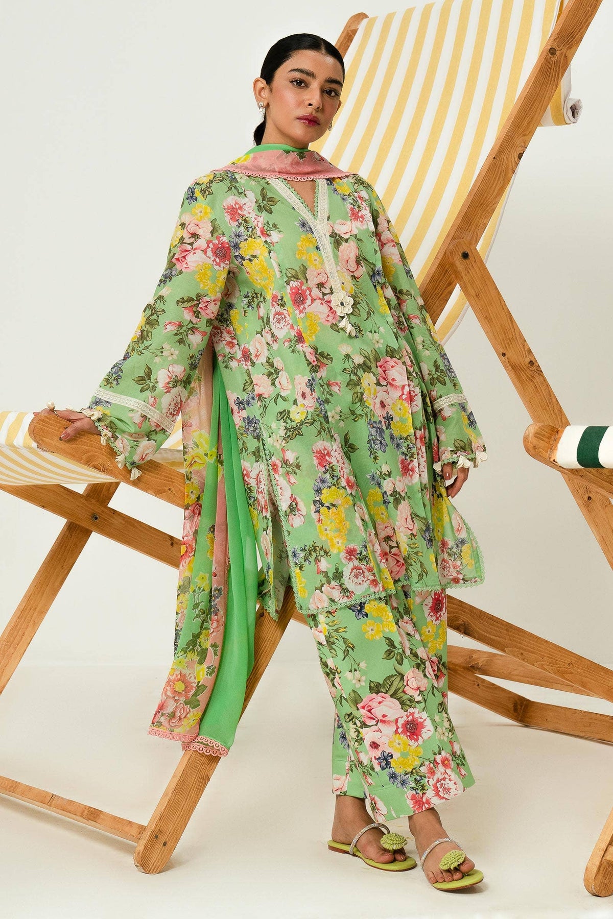 Sana Safinaz | Mahay Summer Lawn 24 | S-35 by Sana Safinaz - Designer Dress - Type: Ladies Clothes - Available at Libayah - 100% Original