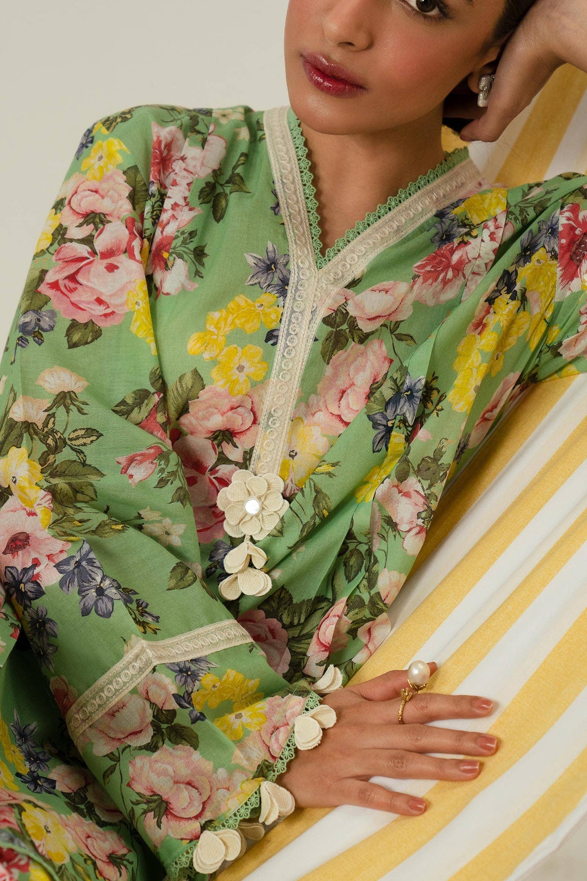 Sana Safinaz | Mahay Summer Lawn 24 | S-35 by Sana Safinaz - Designer Dress - Type: Ladies Clothes - Available at Libayah - 100% Original