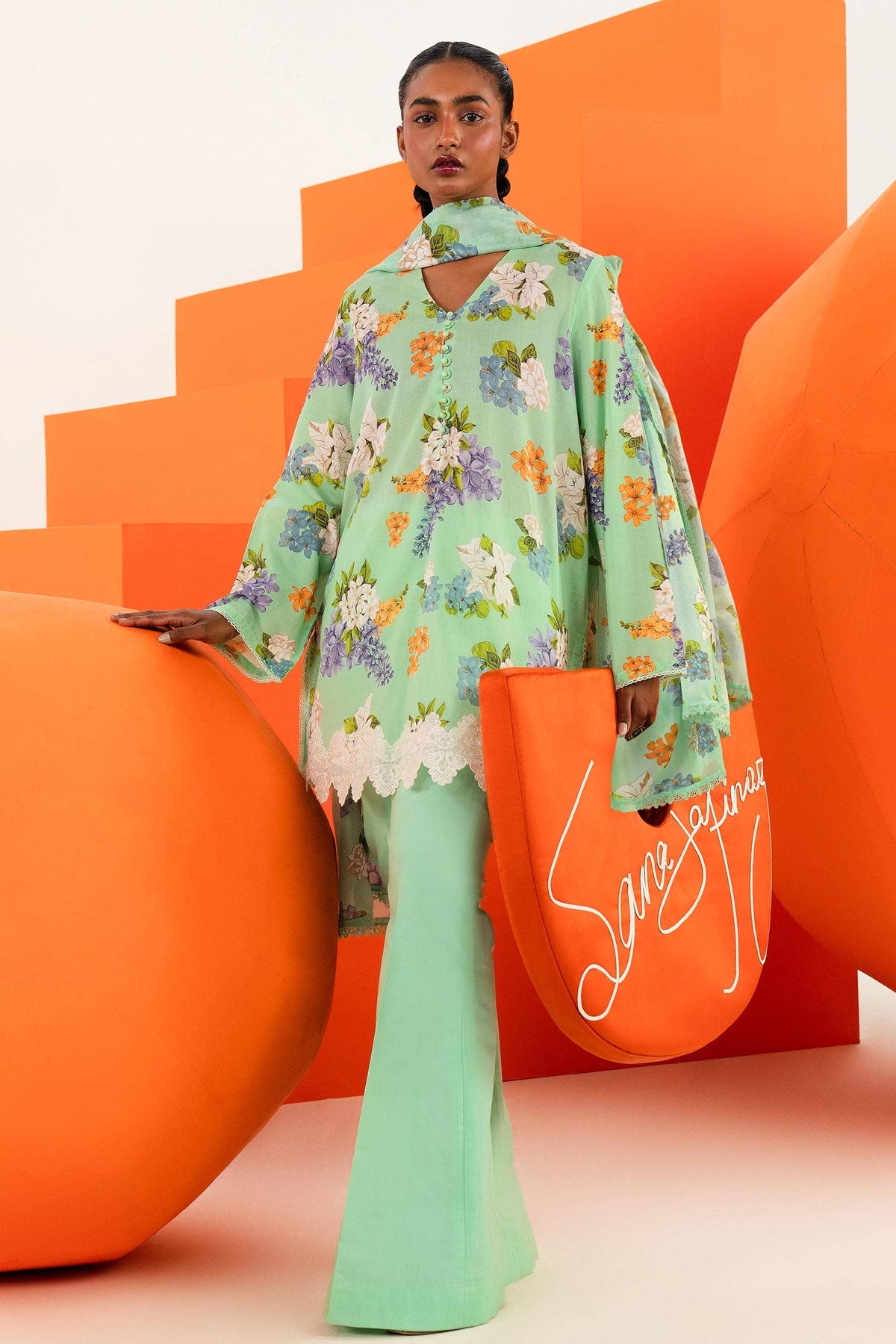 Sana Safinaz | Mahay Summer Lawn 24 | S-34 by Sana Safinaz - Designer Dress - Type: Ladies Clothes - Available at Libayah - 100% Original