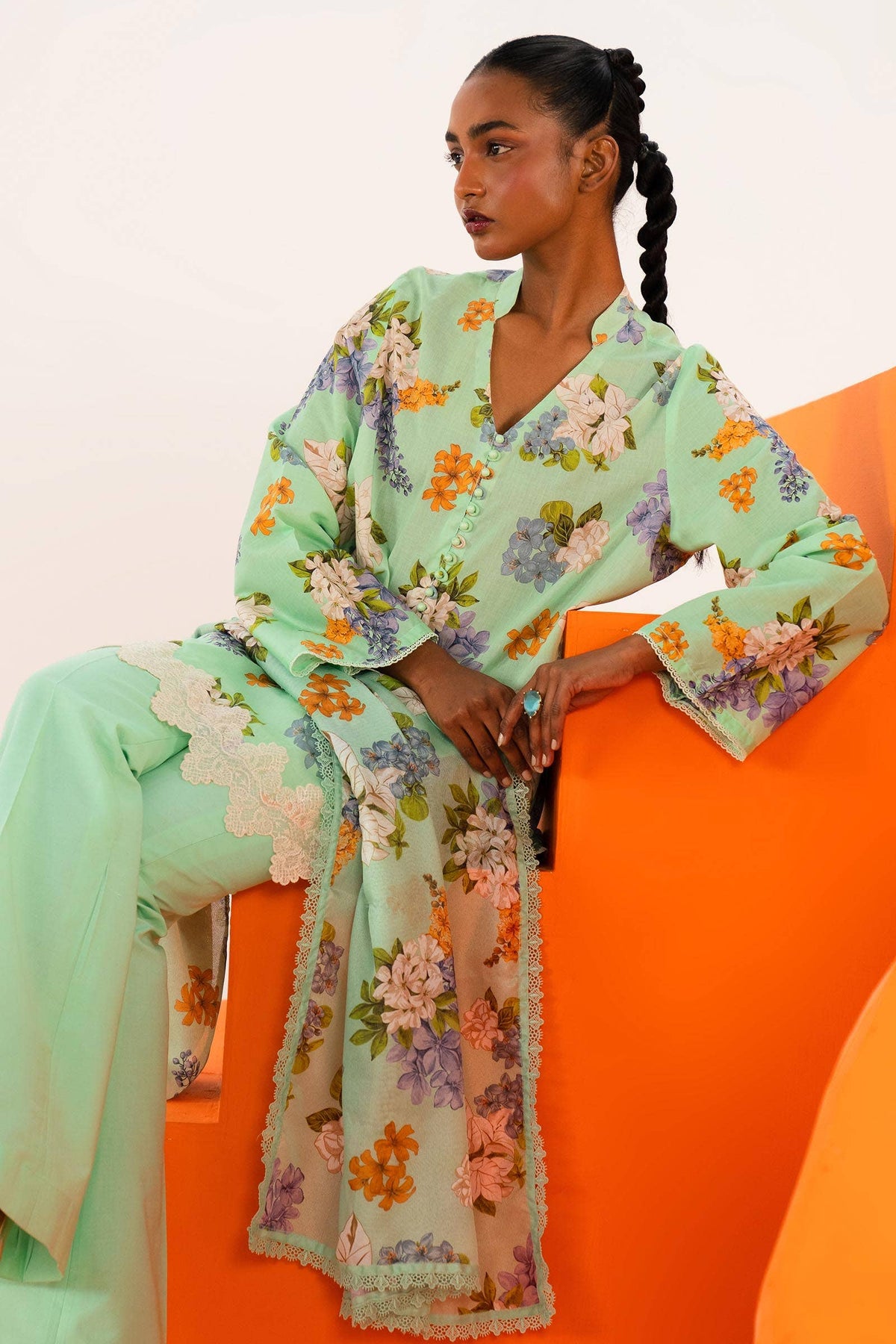 Sana Safinaz | Mahay Summer Lawn 24 | S-34 by Sana Safinaz - Designer Dress - Type: Ladies Clothes - Available at Libayah - 100% Original