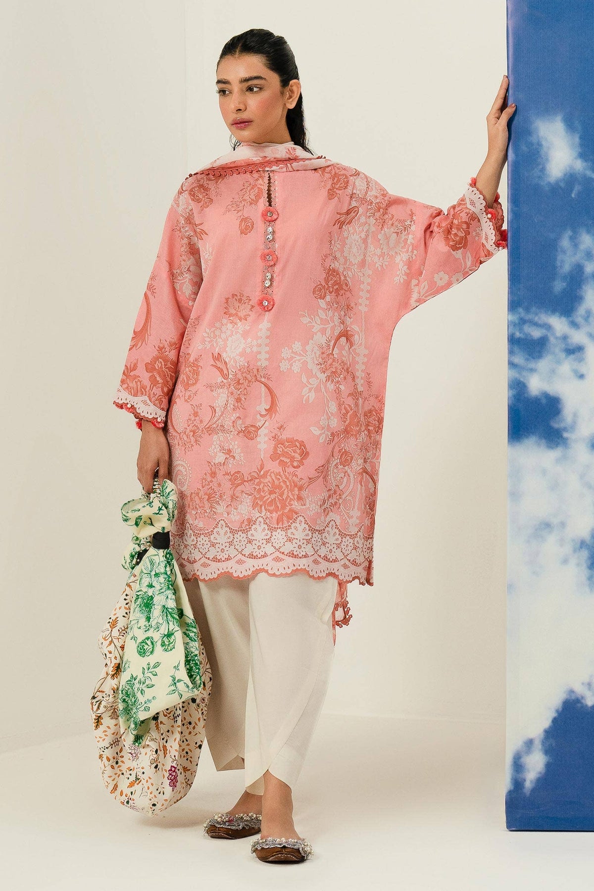 Sana Safinaz | Mahay Summer Lawn 24 | S-32 by Sana Safinaz - Designer Dress - Type: Ladies Clothes - Available at Libayah - 100% Original