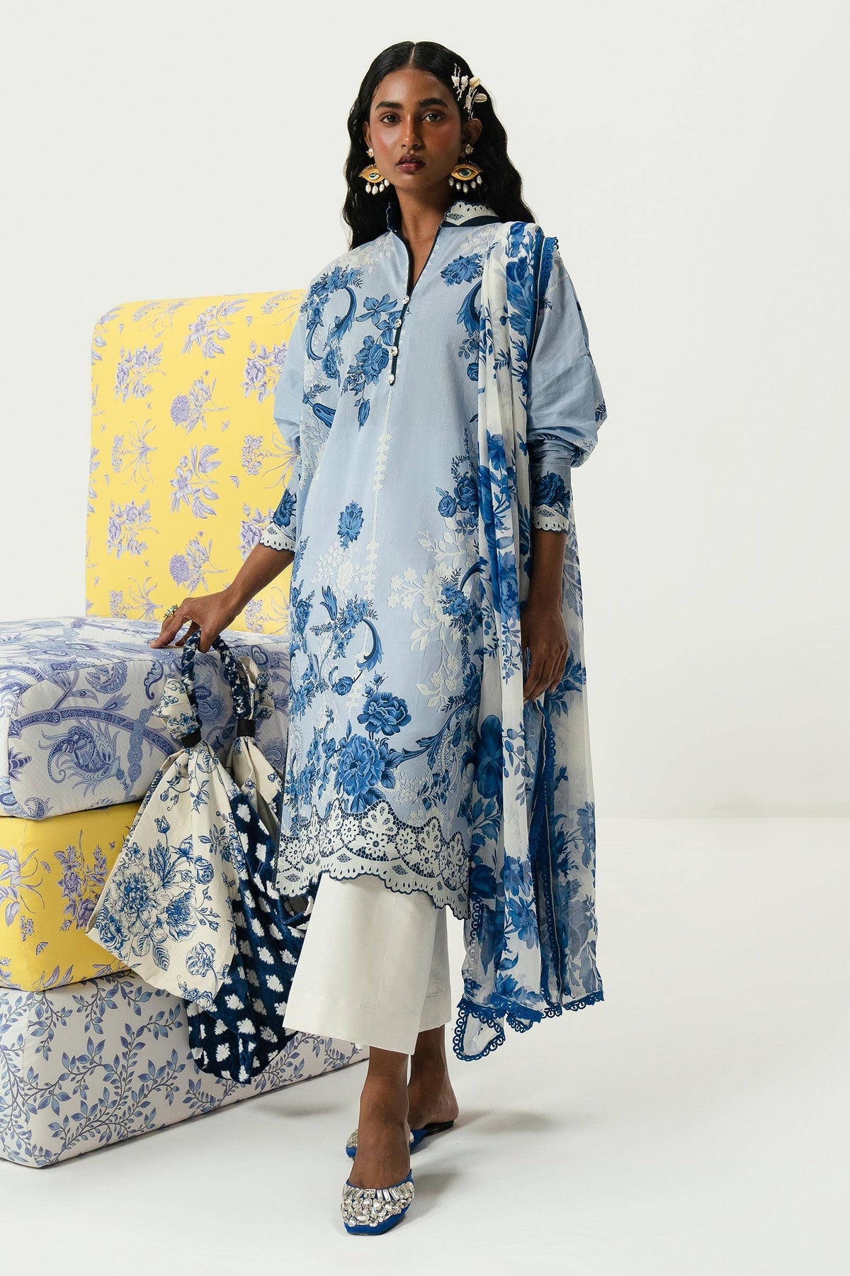 Sana Safinaz | Mahay Summer Lawn 24 | S-31 by Sana Safinaz - Designer Dress - Type: Ladies Clothes - Available at Libayah - 100% Original