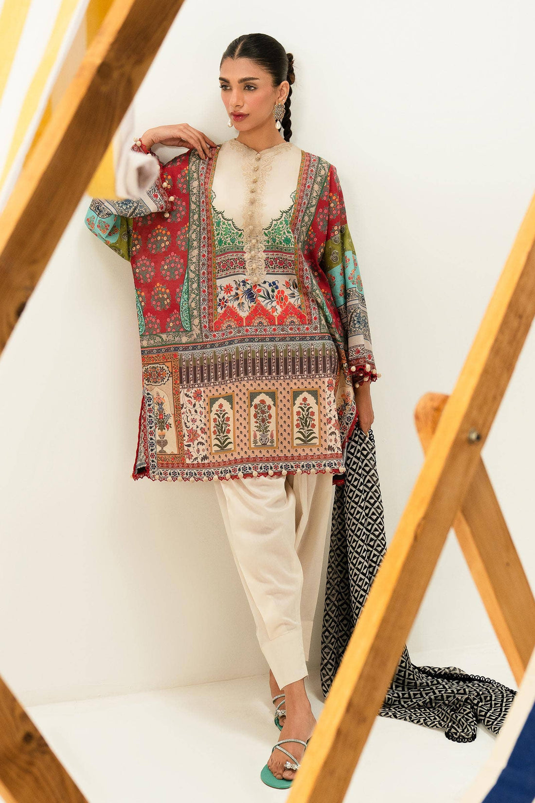 Sana Safinaz | Mahay Summer Lawn 24 | S-26 by Sana Safinaz - Designer Dress - Type: Ladies Clothes - Available at Libayah - 100% Original