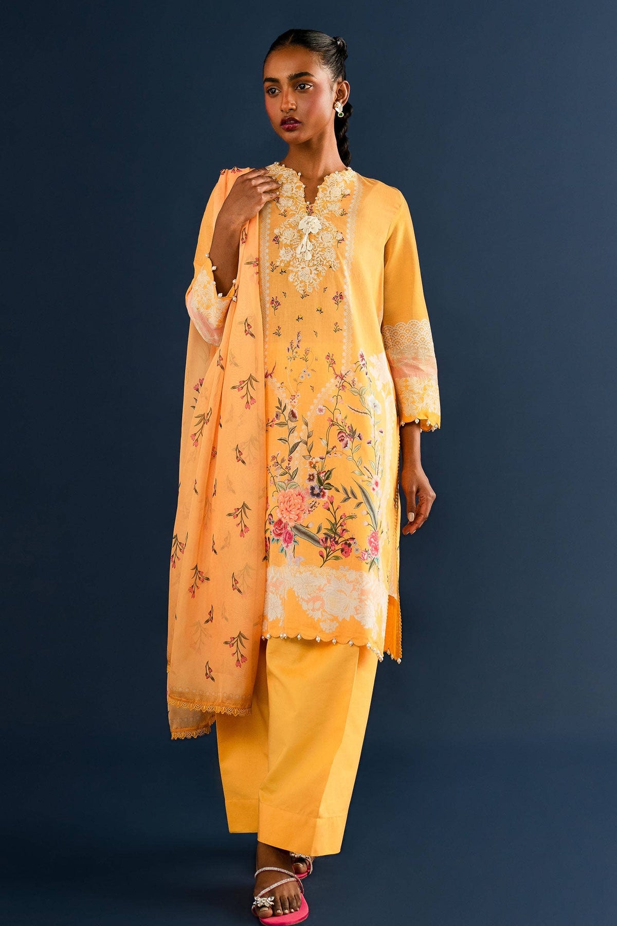 Sana Safinaz | Mahay Summer Lawn 24 | S-23 by Sana Safinaz - Designer Dress - Type: Ladies Clothes - Available at Libayah - 100% Original