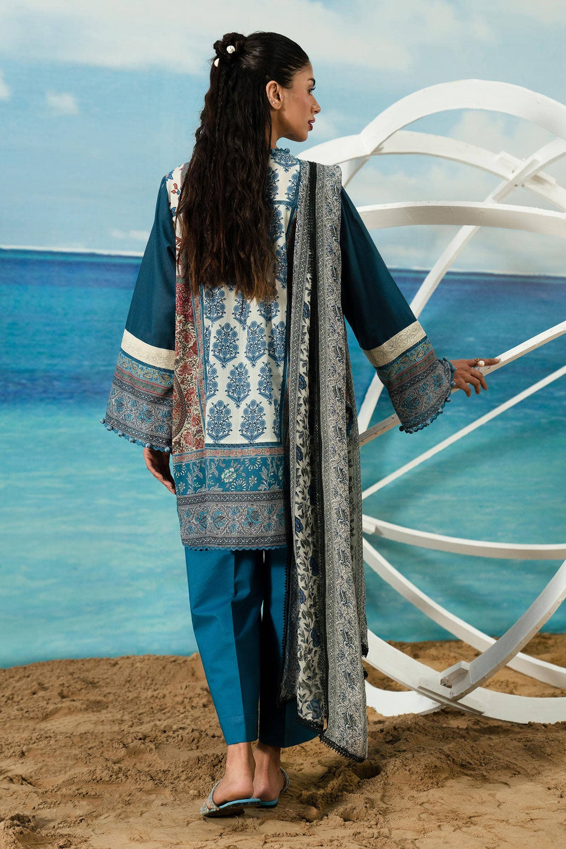 Sana Safinaz | Mahay Summer Lawn 24 | S-19 by Sana Safinaz - Designer Dress - Type: Ladies Clothes - Available at Libayah - 100% Original