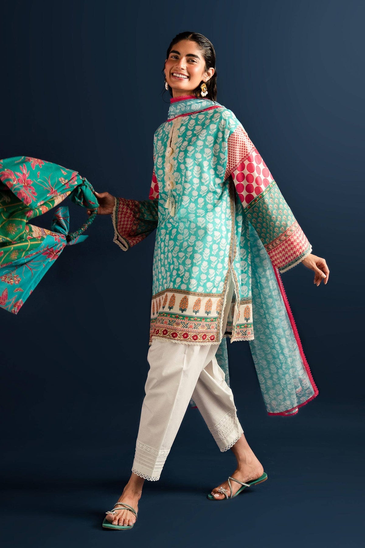 Sana Safinaz | Mahay Summer Lawn 24 | S-13 by Sana Safinaz - Designer Dress - Type: Ladies Clothes - Available at Libayah - 100% Original