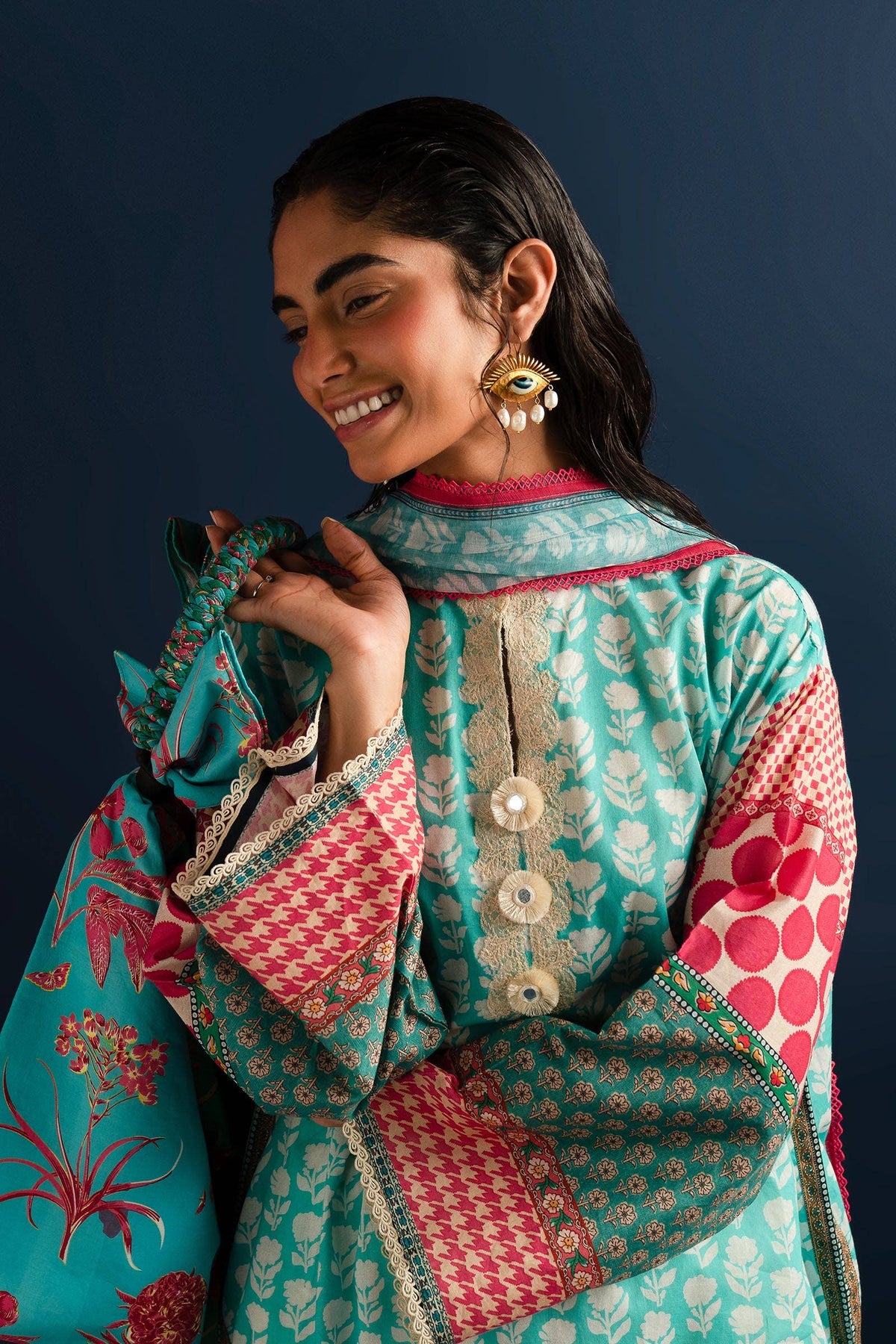 Sana Safinaz | Mahay Summer Lawn 24 | S-13 by Sana Safinaz - Designer Dress - Type: Ladies Clothes - Available at Libayah - 100% Original