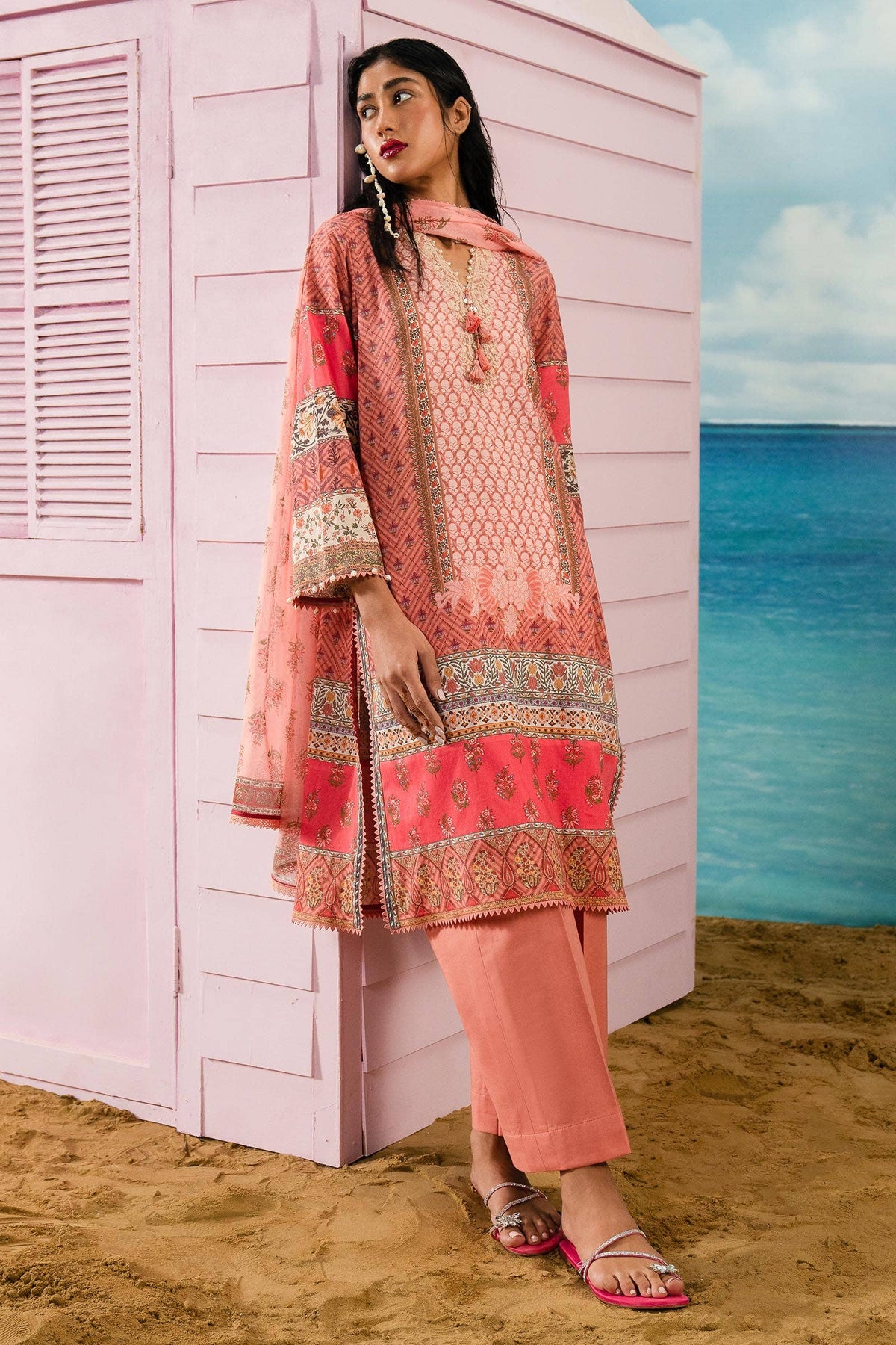 Sana Safinaz | Mahay Summer Lawn 24 | S-12 by Sana Safinaz - Designer Dress - Type: Ladies Clothes - Available at Libayah - 100% Original