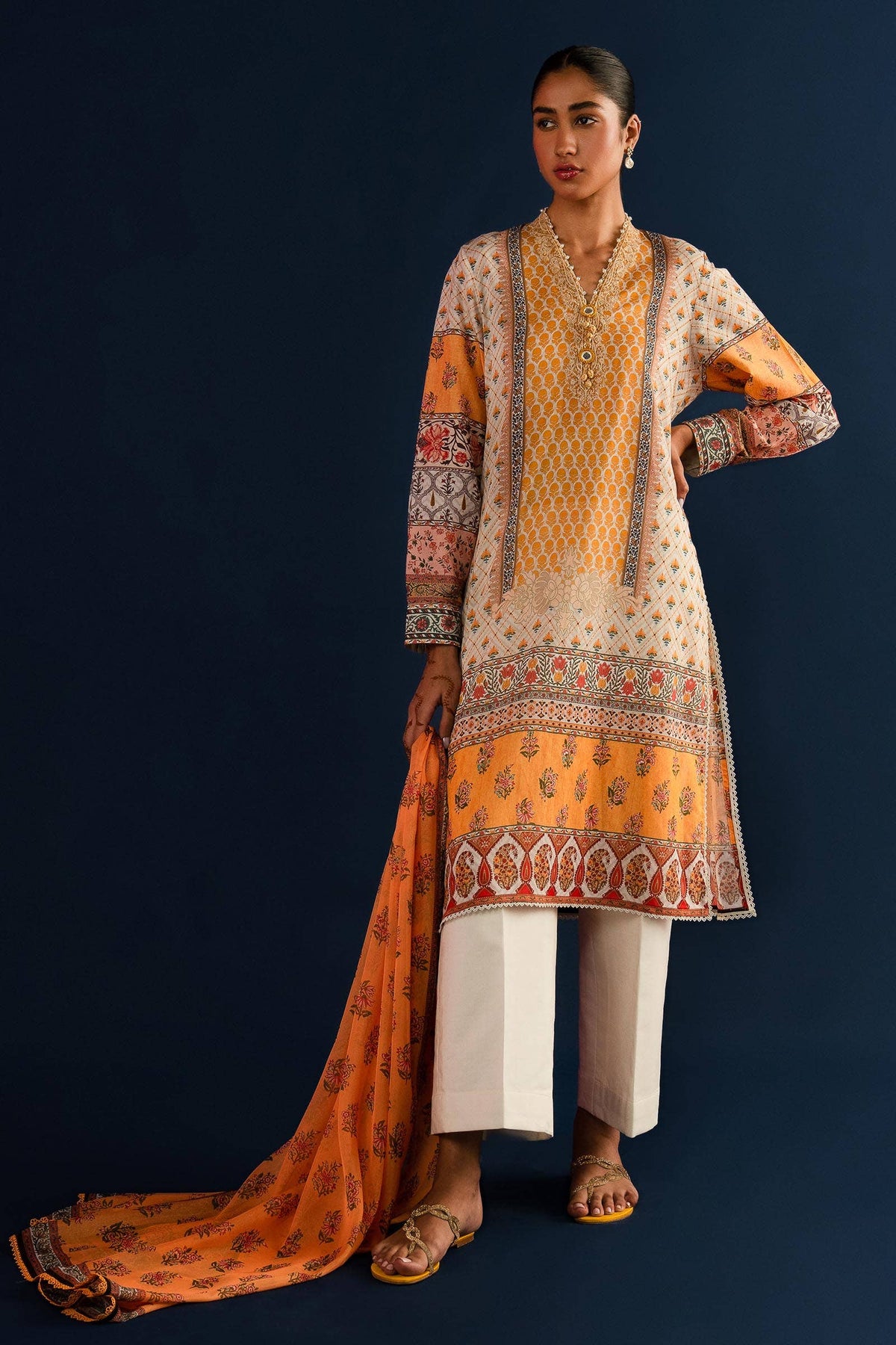 Sana Safinaz | Mahay Summer Lawn 24 | S-11 by Sana Safinaz - Designer Dress - Type: Ladies Clothes - Available at Libayah - 100% Original