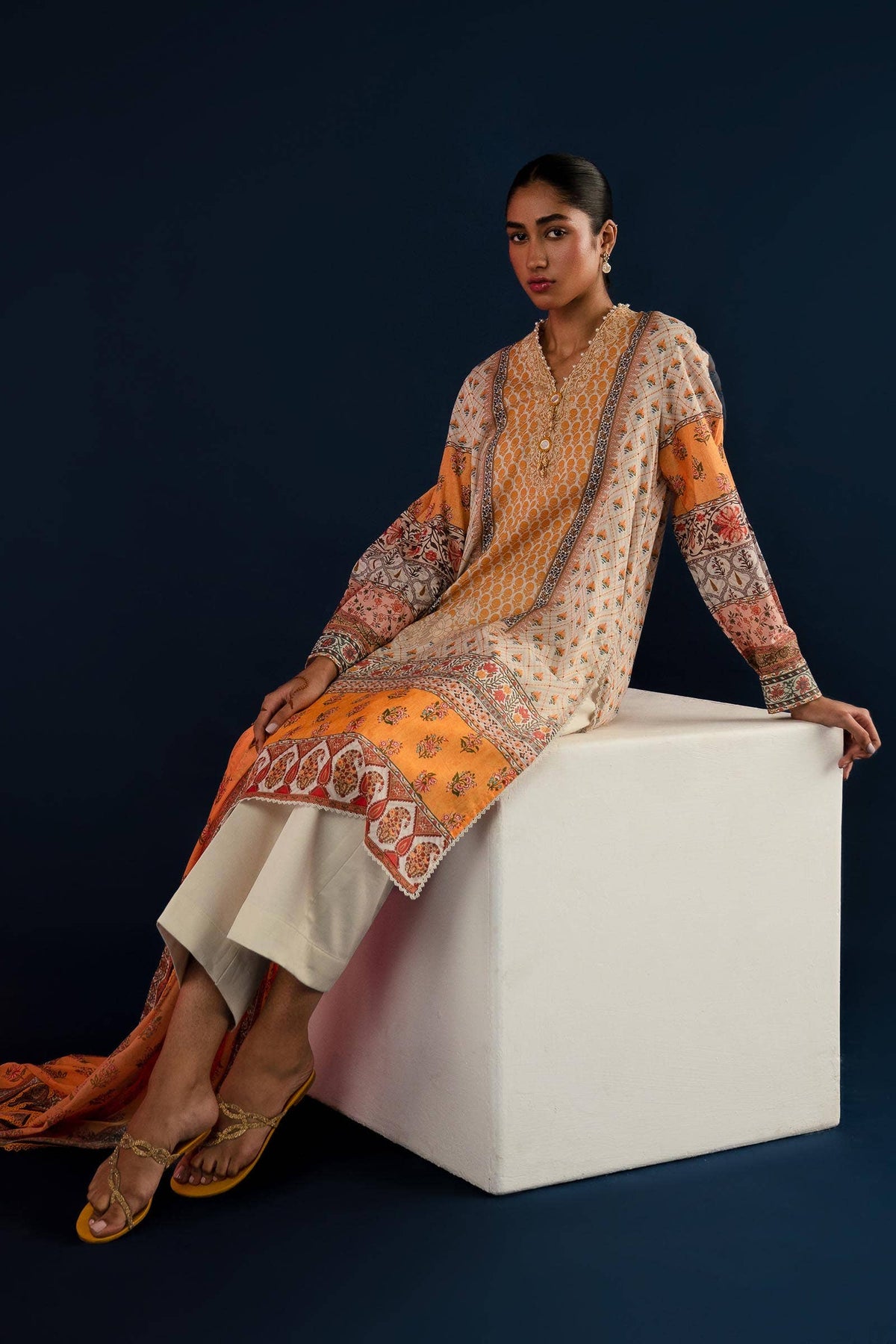 Sana Safinaz | Mahay Summer Lawn 24 | S-11 by Sana Safinaz - Designer Dress - Type: Ladies Clothes - Available at Libayah - 100% Original
