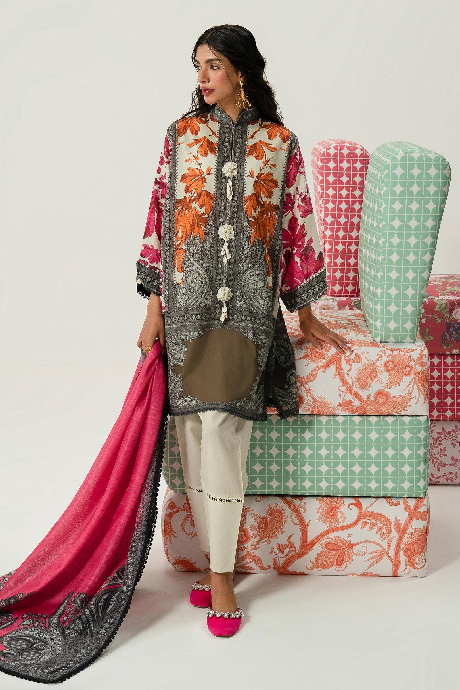 Sana Safinaz | Mahay Summer Lawn 24 | S-10 by Sana Safinaz - Designer Dress - Type: Ladies Clothes - Available at Libayah - 100% Original