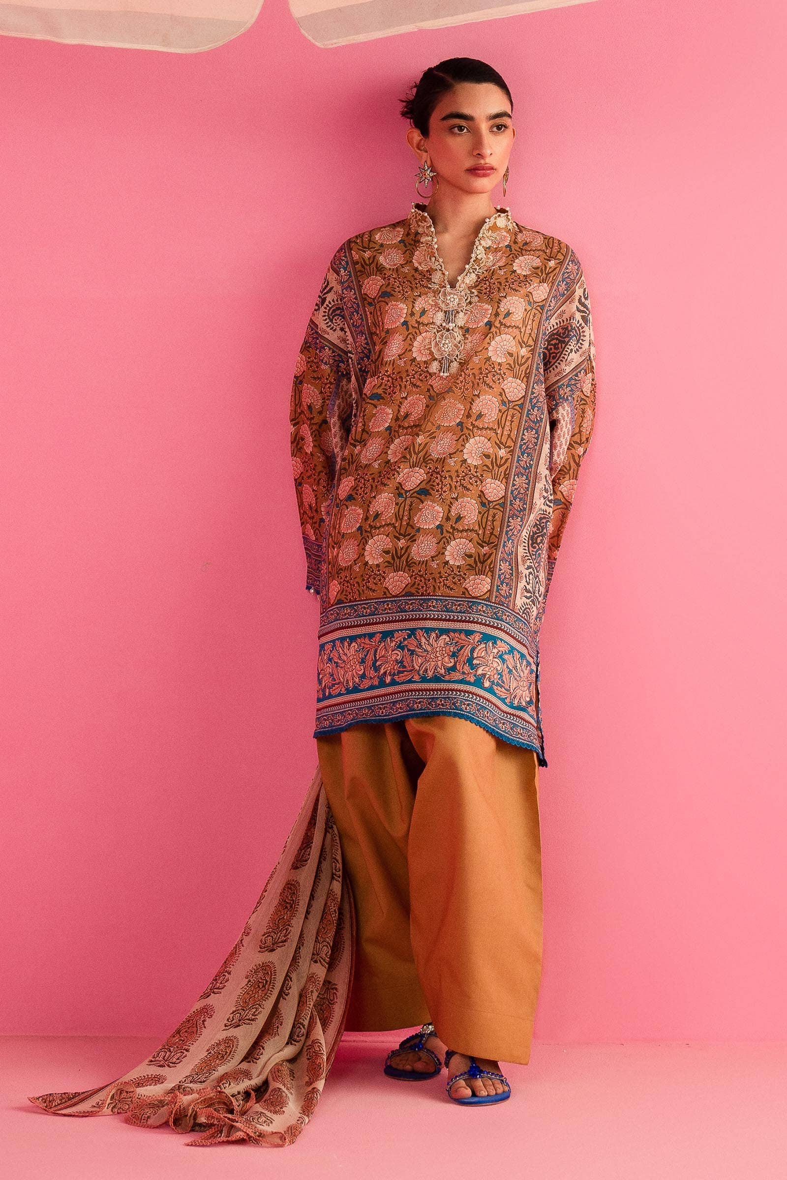 Sana Safinaz | Mahay Summer Lawn 24 | S-03 by Sana Safinaz - Designer Dress - Type: Ladies Clothes - Available at Libayah - 100% Original