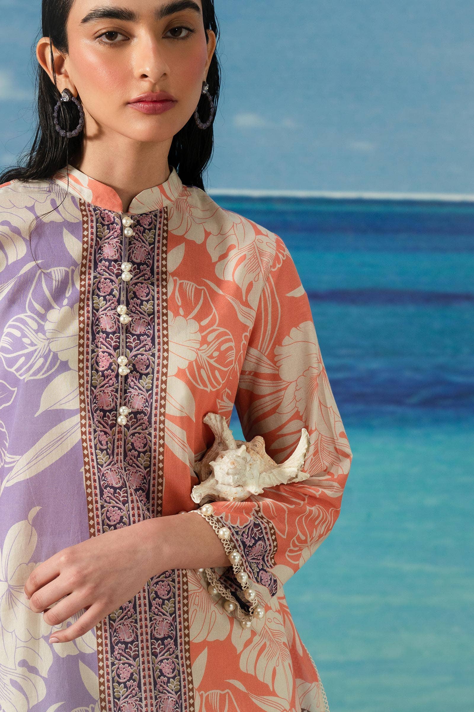 Sana Safinaz | Mahay Summer Lawn 24 | S-01 by Sana Safinaz - Designer Dress - Type: Ladies Clothes - Available at Libayah - 100% Original
