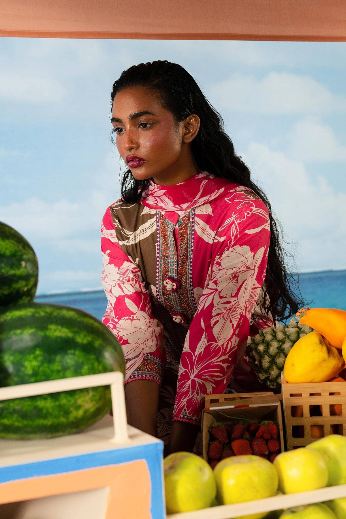 Sana Safinaz | Mahay Summer Lawn 24 | S-01 by Sana Safinaz - Designer Dress - Type: Ladies Clothes - Available at Libayah - 100% Original