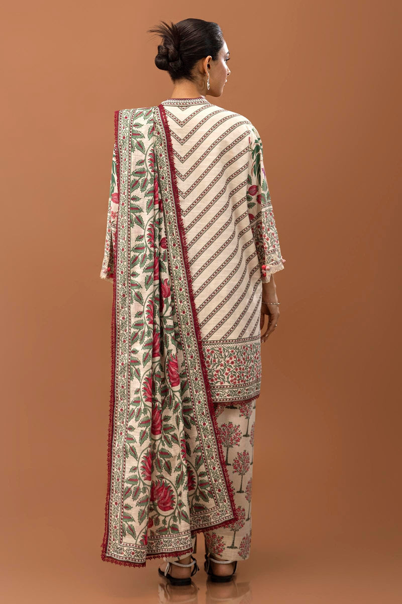 Sana Safinaz | Mahay Winter 24 | H243-002A-3CQ by Sana Safinaz - Designer Dress - Type: Luxury - Available at Libayah - 100% Original