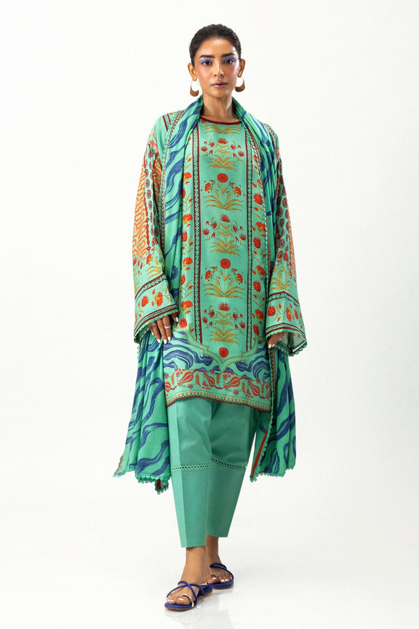 Sana Safinaz | Mahay Winter 24 | H243-004A-3DA by Sana Safinaz - Designer Dress - Type: Luxury - Available at Libayah - 100% Original