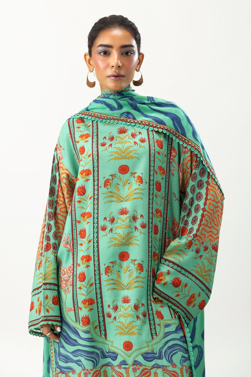 Sana Safinaz | Mahay Winter 24 | H243-004A-3DA by Sana Safinaz - Designer Dress - Type: Luxury - Available at Libayah - 100% Original