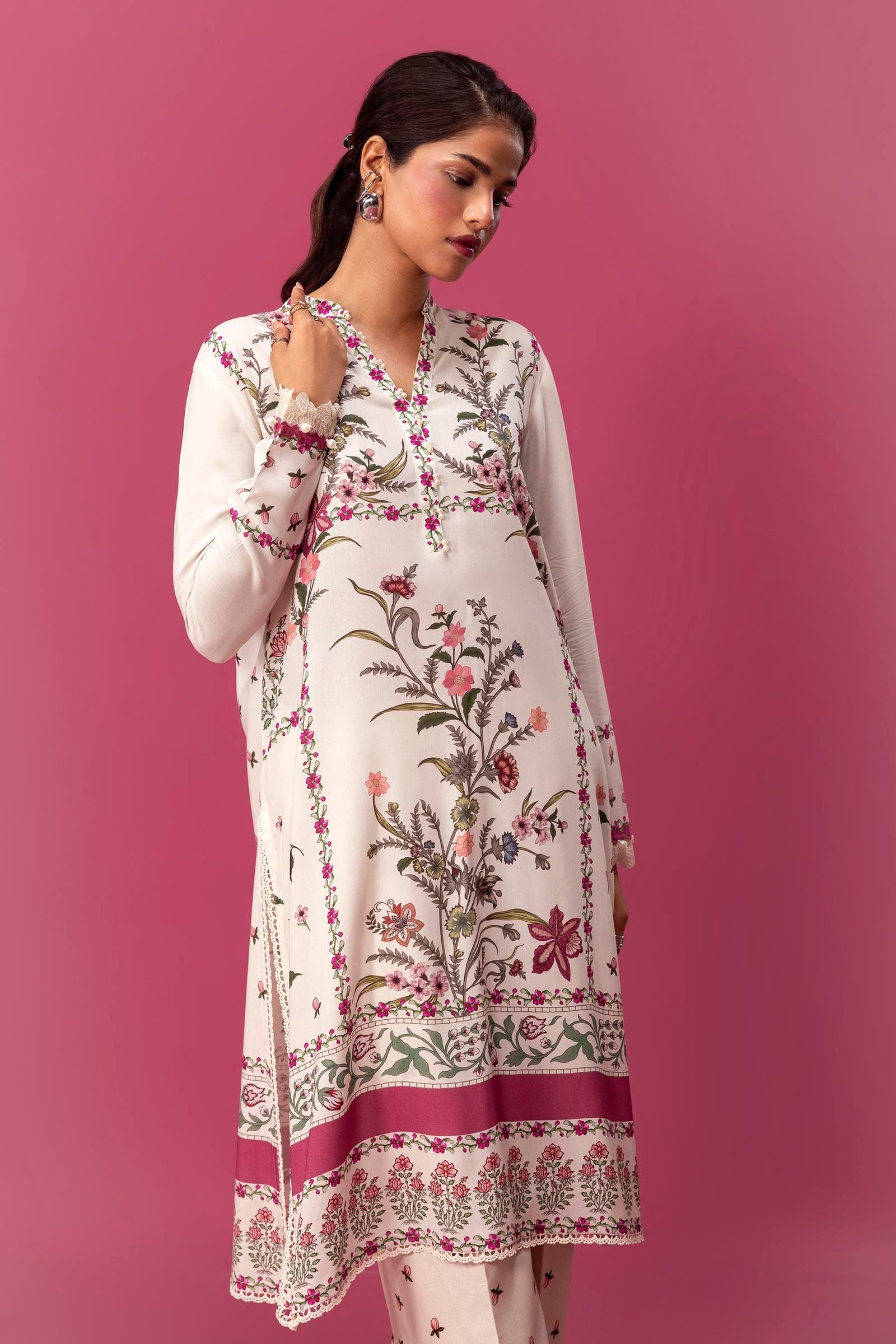 Sana Safinaz | Mahay Winter 24 | H243-007A-2AC by Sana Safinaz - Designer Dress - Type: Luxury - Available at Libayah - 100% Original
