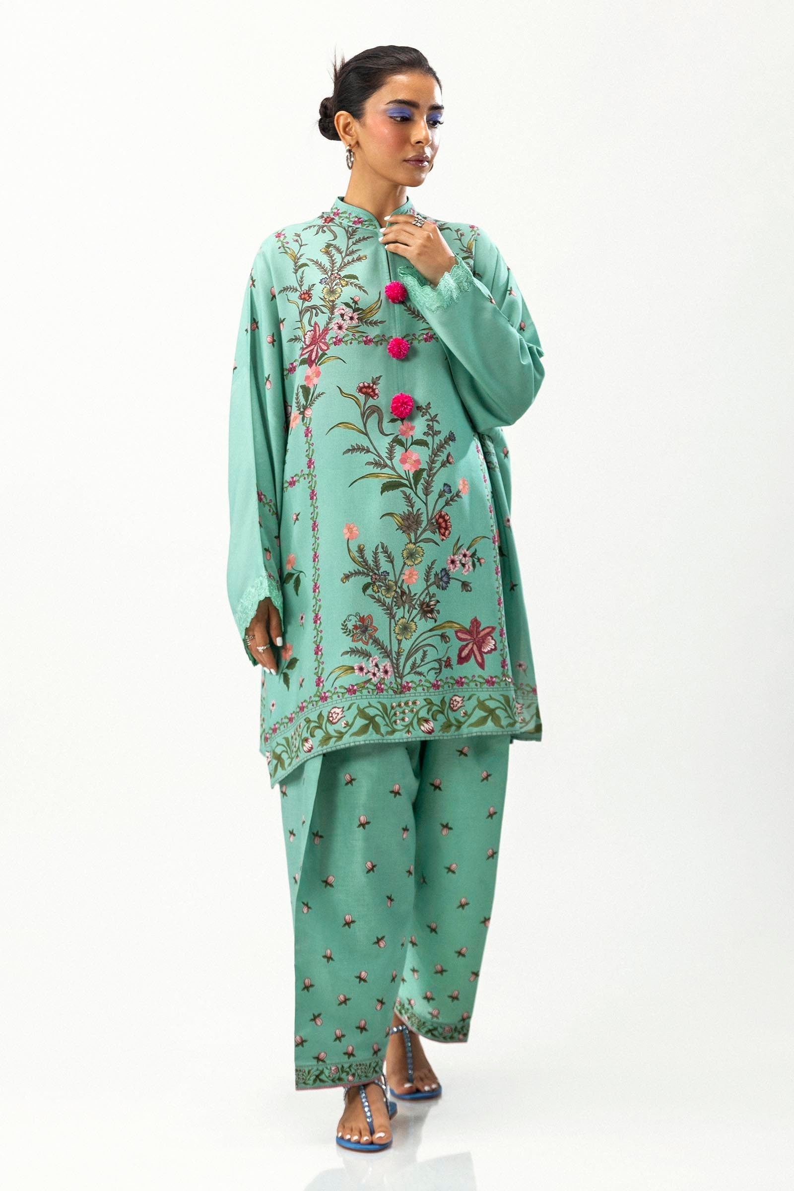 Sana Safinaz | Mahay Winter 24 | H243-007B-2AC by Sana Safinaz - Designer Dress - Type: Luxury - Available at Libayah - 100% Original