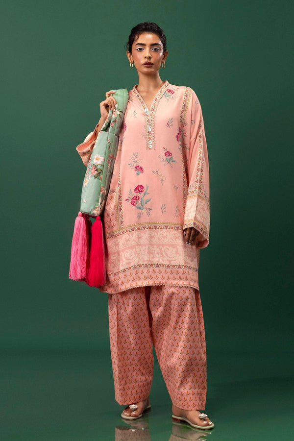 Sana Safinaz | Mahay Winter 24 | H243-008A-2AC by Sana Safinaz - Designer Dress - Type: Luxury - Available at Libayah - 100% Original