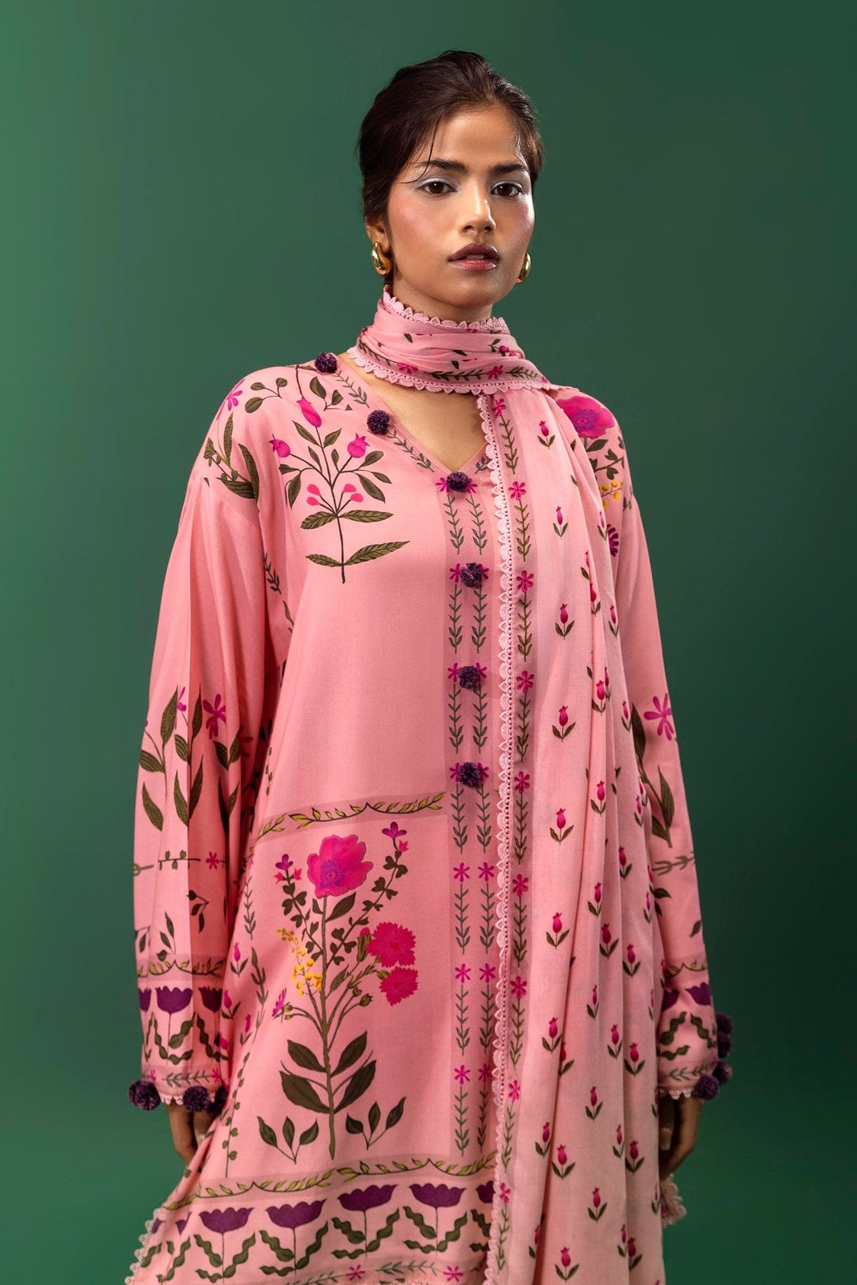 Sana Safinaz | Mahay Winter 24 | H243-010A-3DA by Sana Safinaz - Designer Dress - Type: Luxury - Available at Libayah - 100% Original