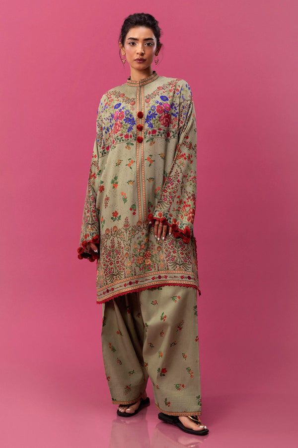 Sana Safinaz | Mahay Winter 24 | H243-011B-2C by Sana Safinaz - Designer Dress - Type: Luxury - Available at Libayah - 100% Original