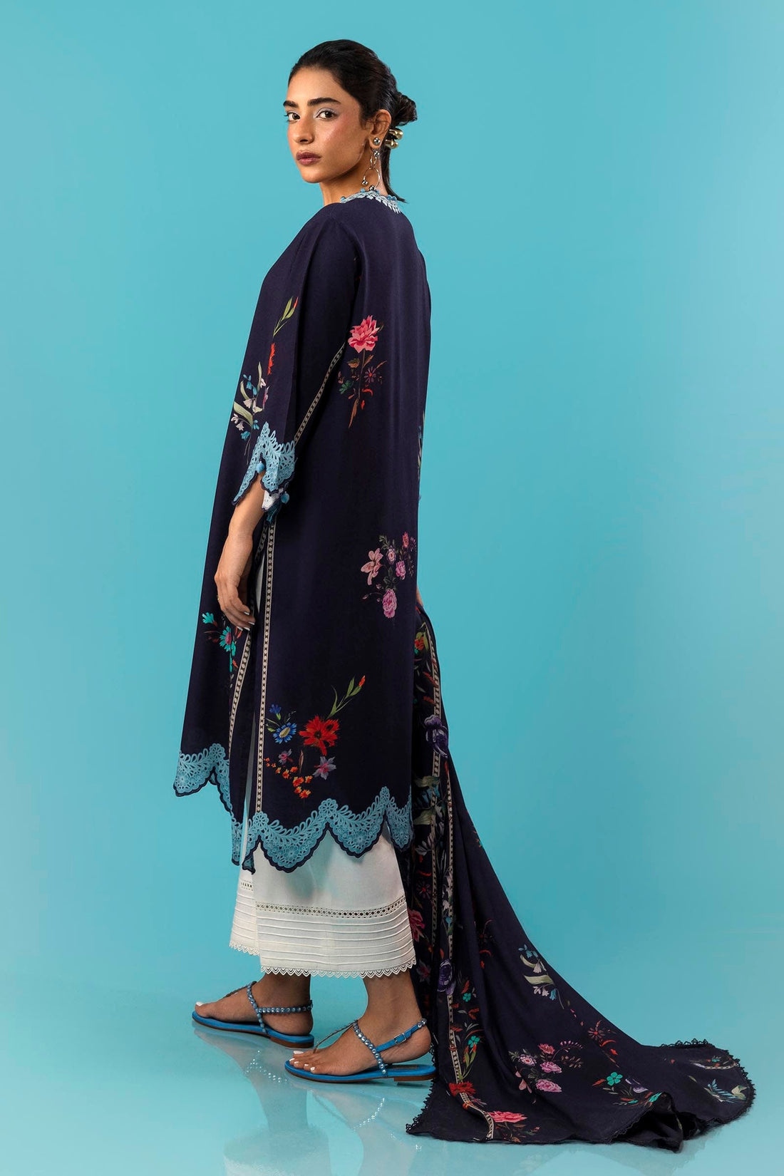 Sana Safinaz | Mahay Winter 24 | H243-012B-2DC by Sana Safinaz - Designer Dress - Type: Luxury - Available at Libayah - 100% Original
