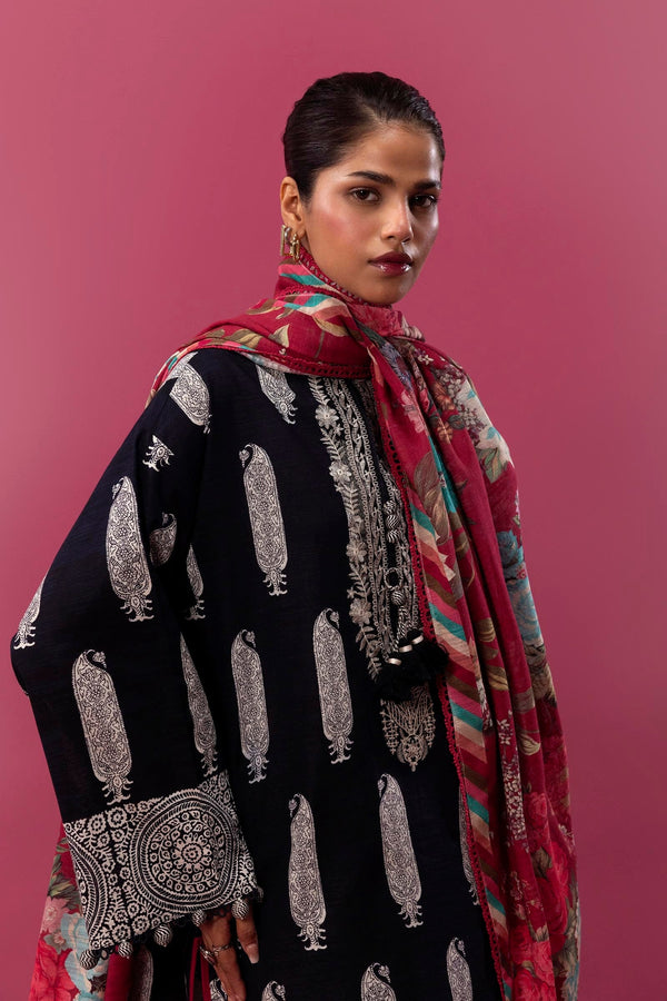 Sana Safinaz | Mahay Winter 24 | H243-016B-3CQ by Sana Safinaz - Designer Dress - Type: Luxury - Available at Libayah - 100% Original