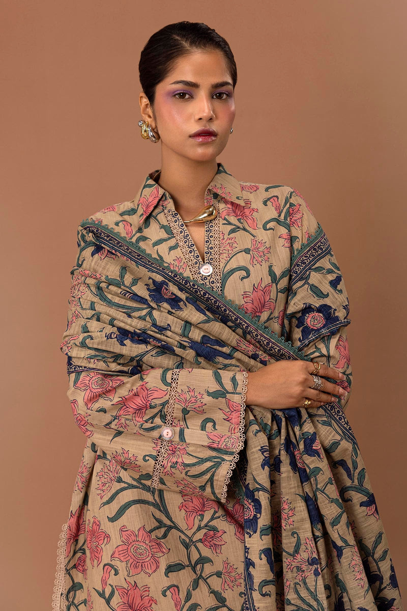 Sana Safinaz | Mahay Winter 24 | H243-017B-2Q by Sana Safinaz - Designer Dress - Type: Luxury - Available at Libayah - 100% Original